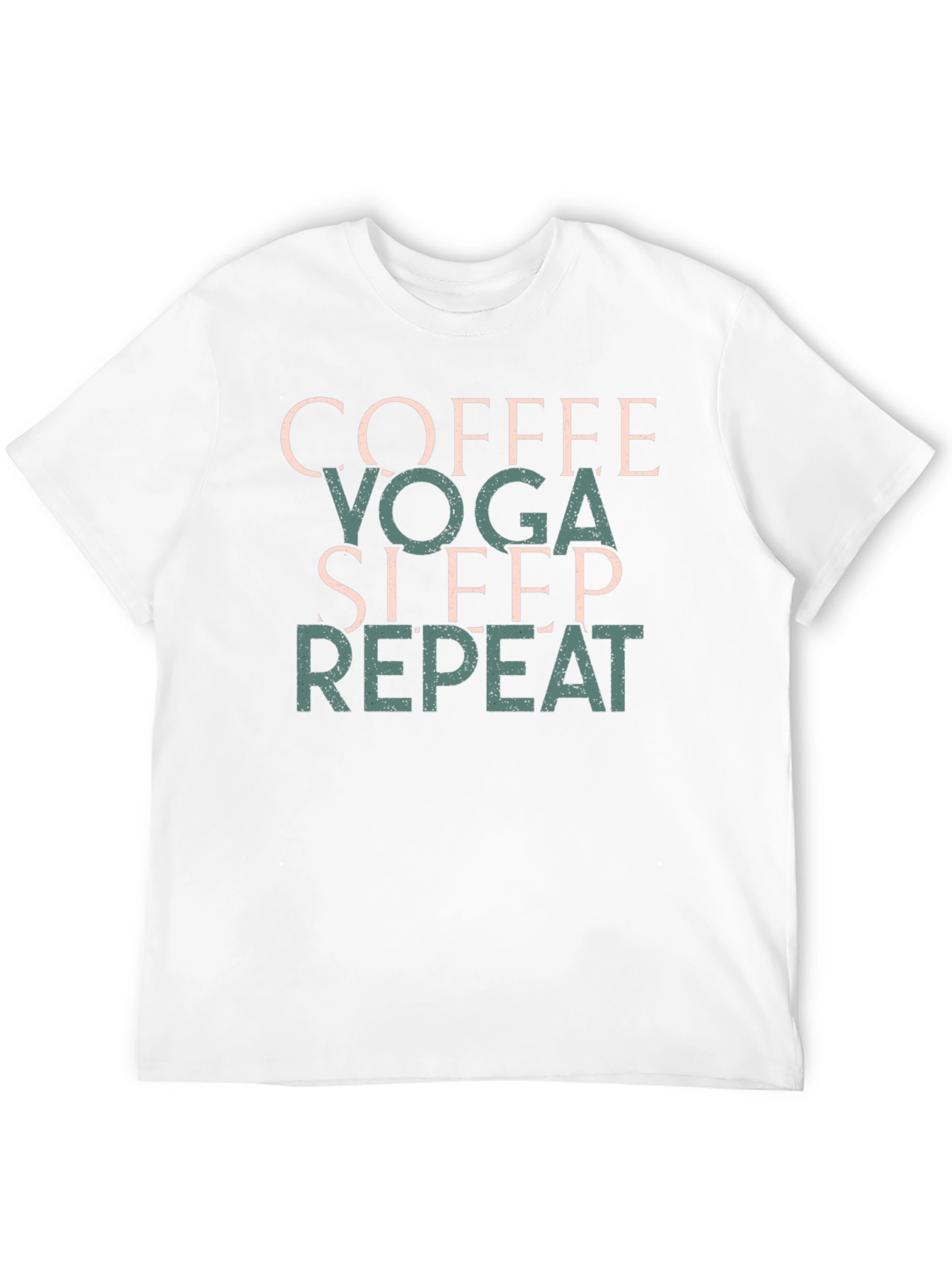 Coffee Yoga Sleep Repeat T-Shirt Black