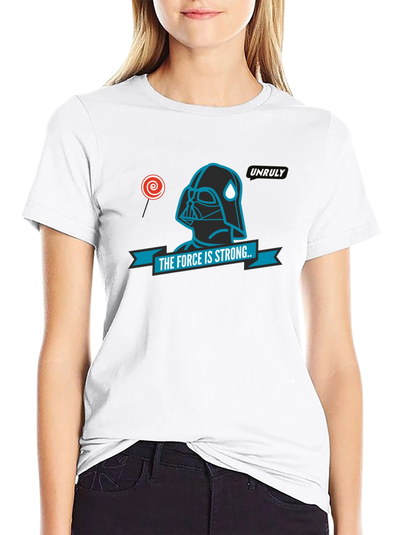 The Force Is Strong Graphic T-Shirt - Black