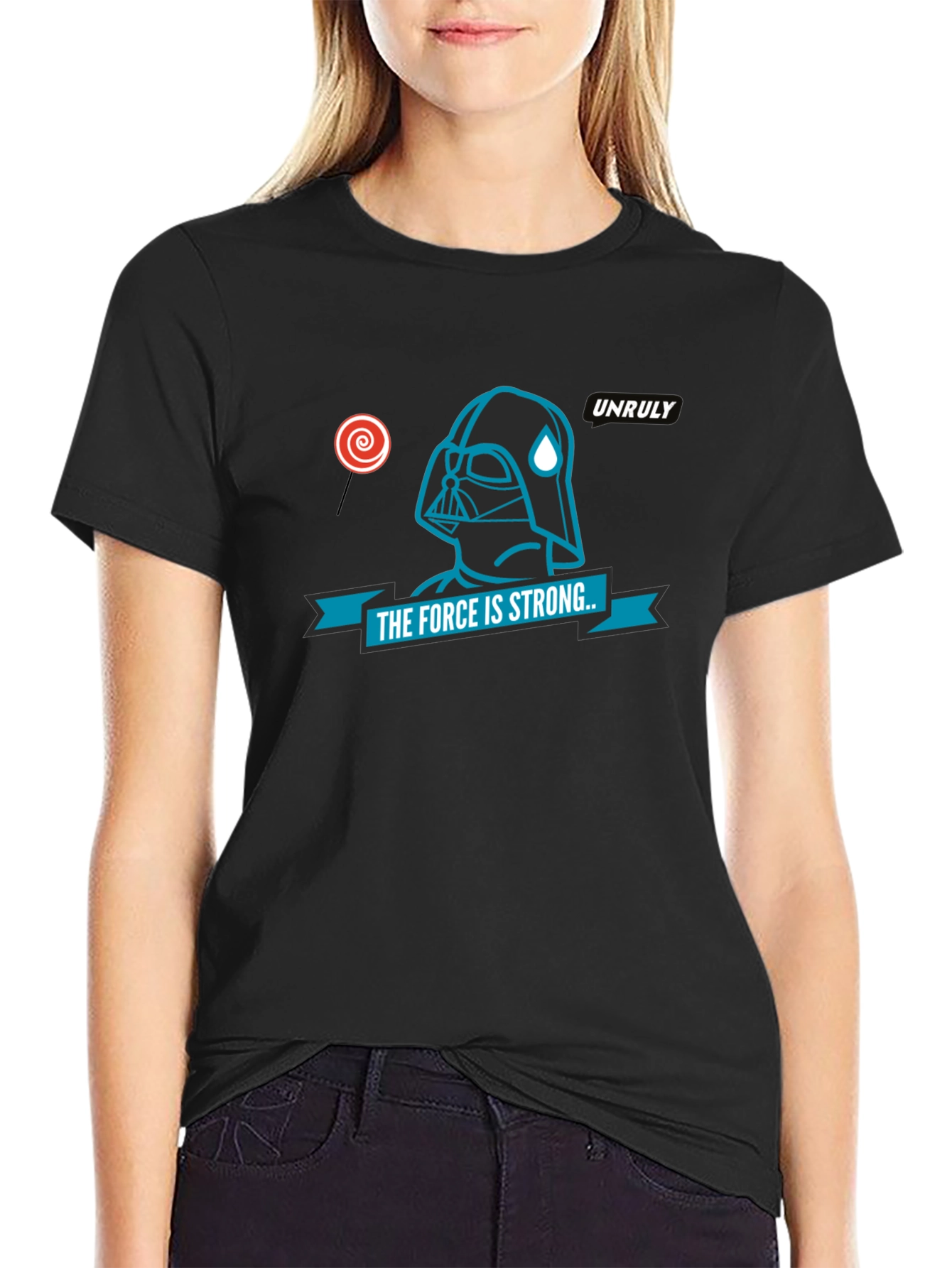 The Force Is Strong Graphic T-Shirt - Black