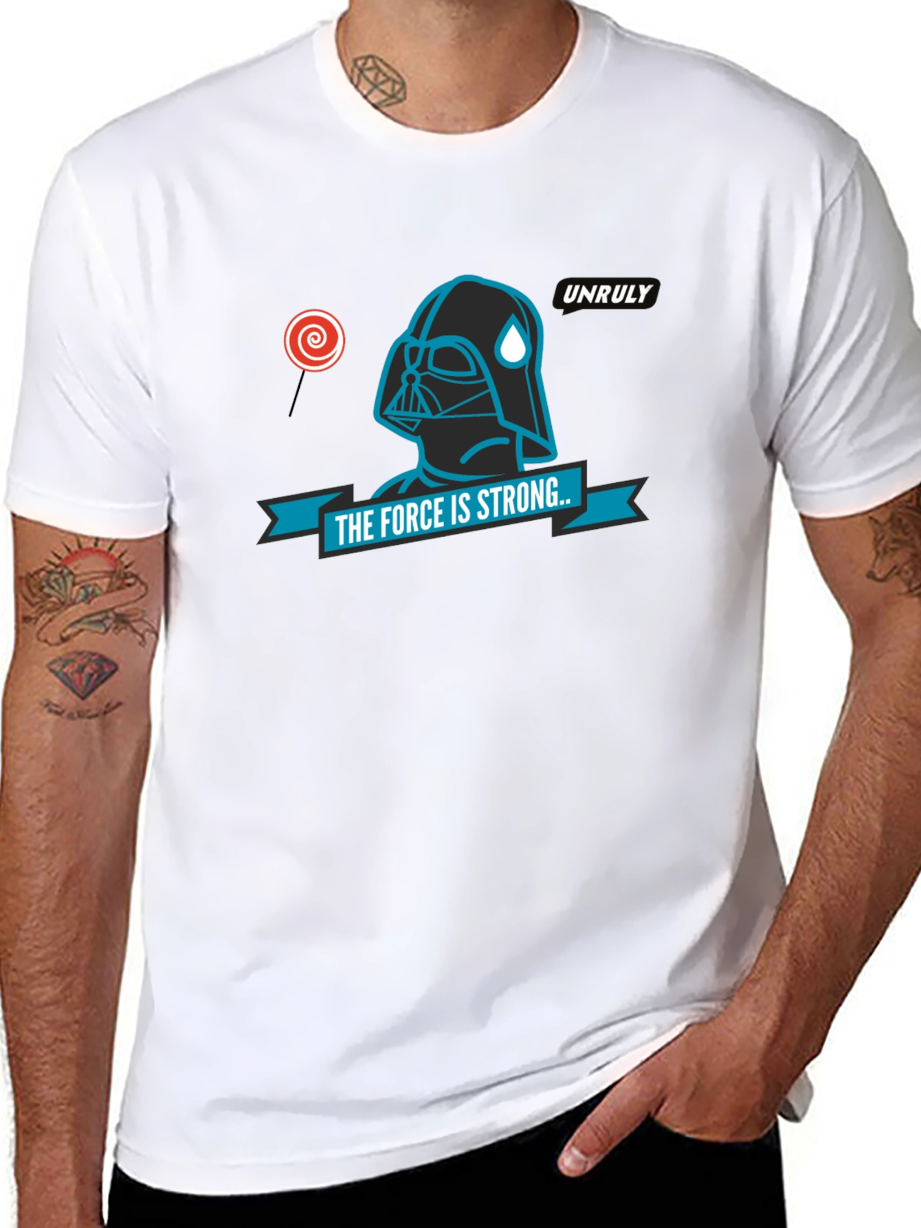 The Force Is Strong Graphic T-Shirt - Black