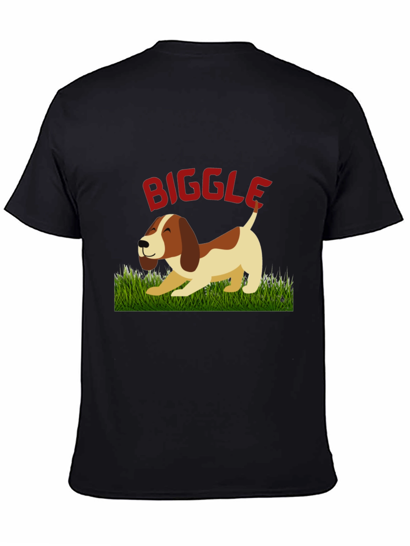Biggle Dog Graphic Tee - Unisex Black T-Shirt