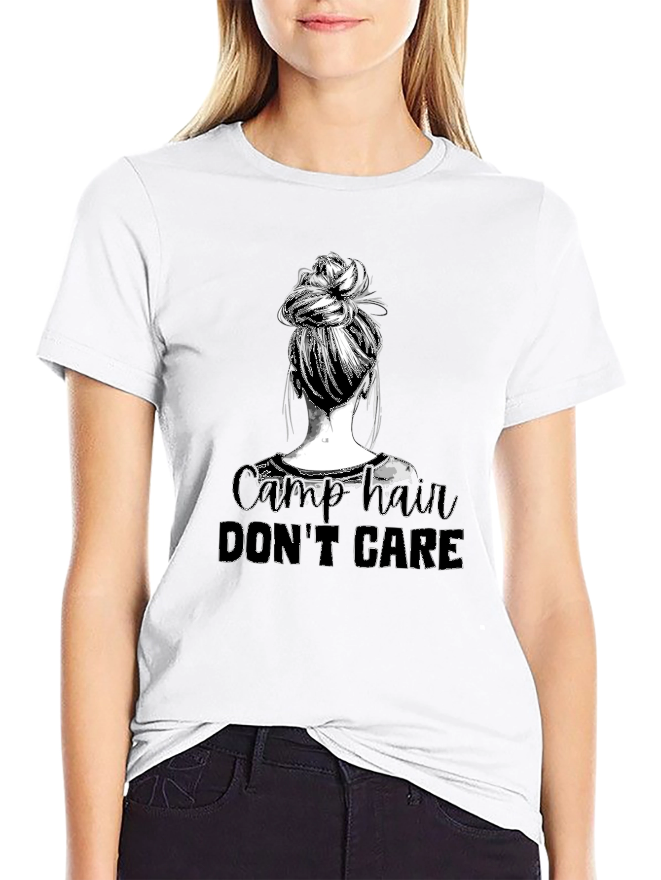 Camp Hair Dont Care Graphic Tee