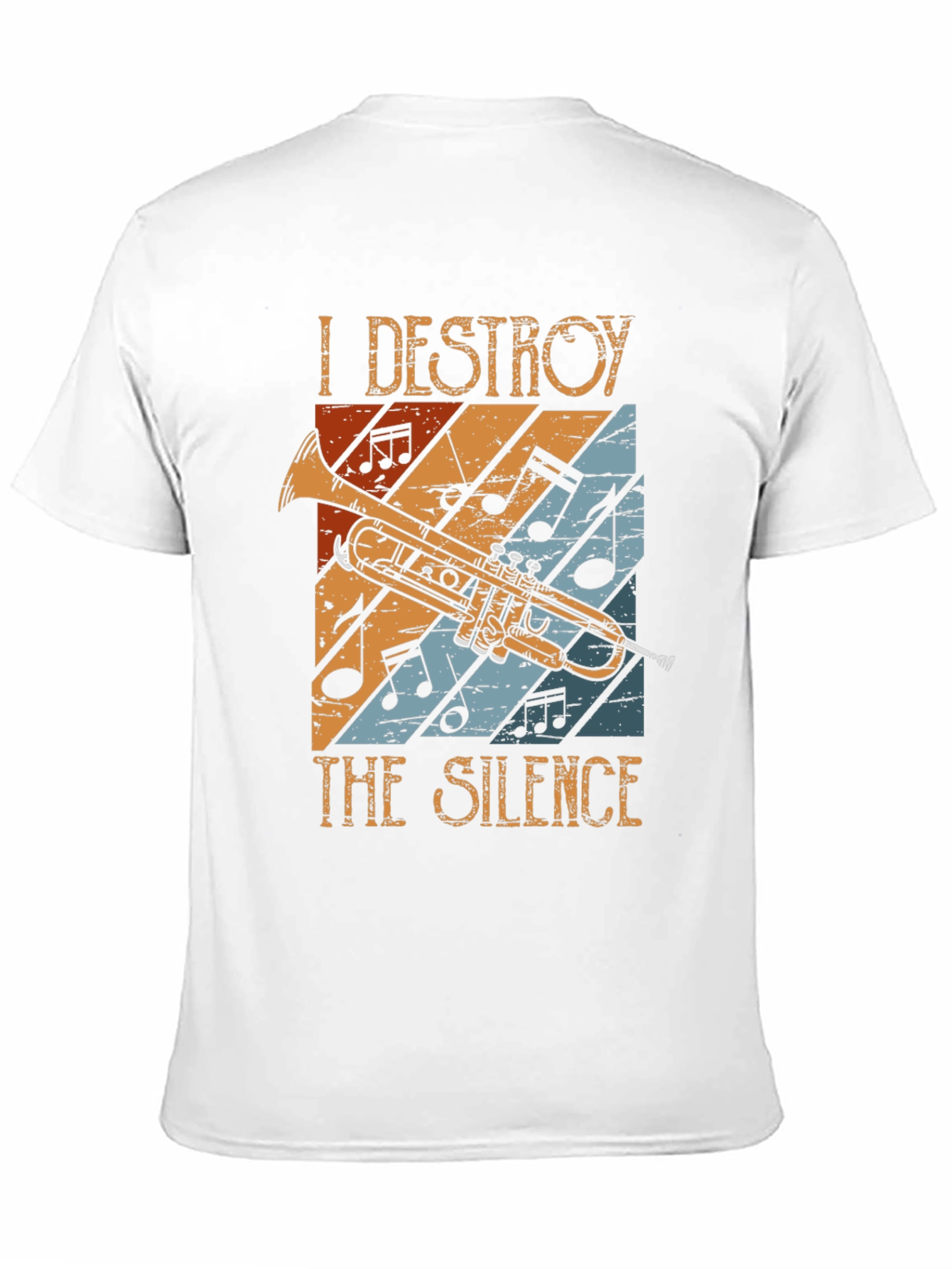I Destroy The Silence Trumpet Graphic T-Shirt