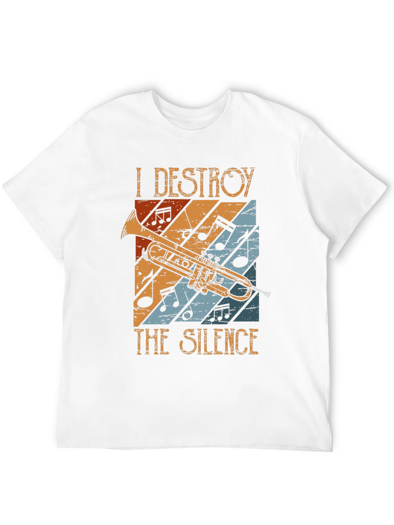 I Destroy The Silence Trumpet Graphic T-Shirt