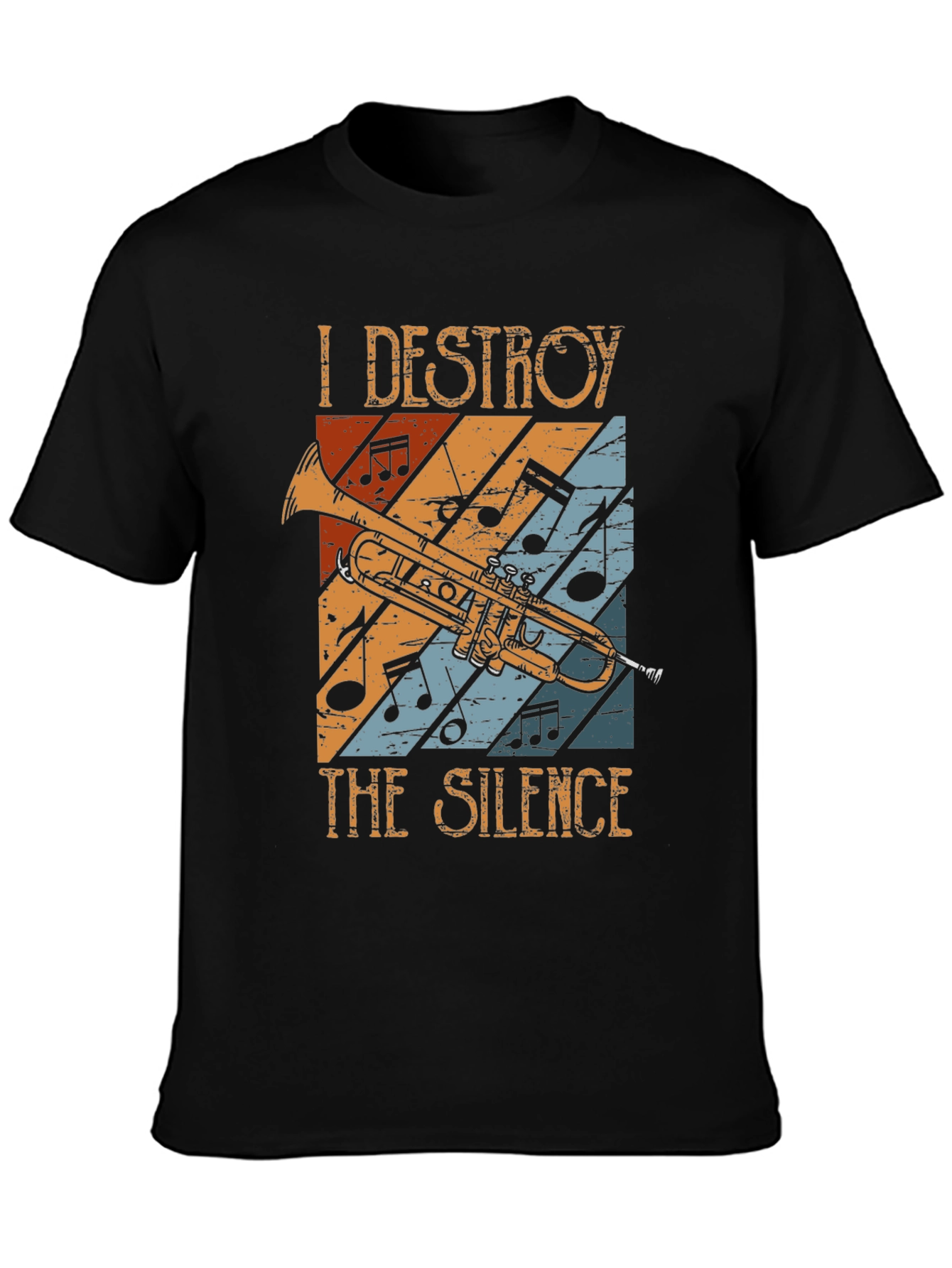 I Destroy The Silence Trumpet Graphic T-Shirt