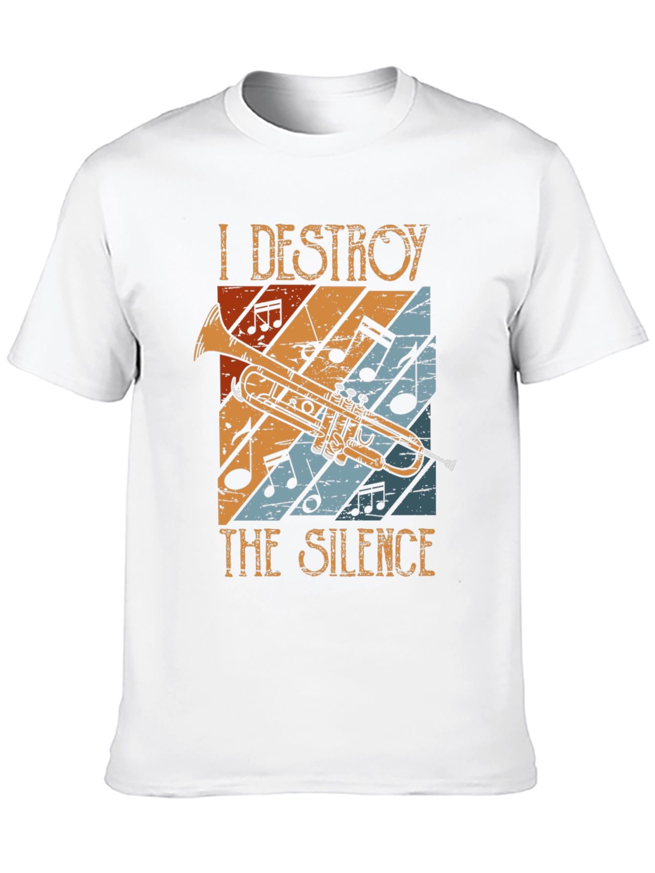 I Destroy The Silence Trumpet Graphic T-Shirt