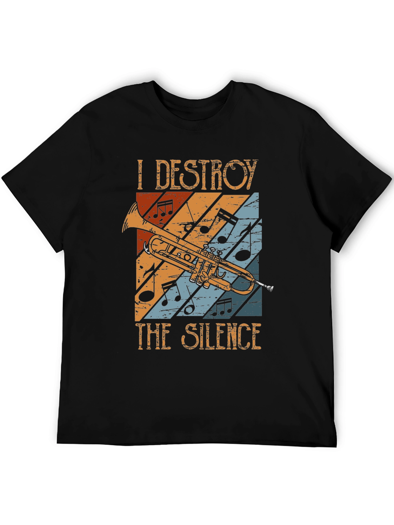 I Destroy The Silence Trumpet Graphic T-Shirt