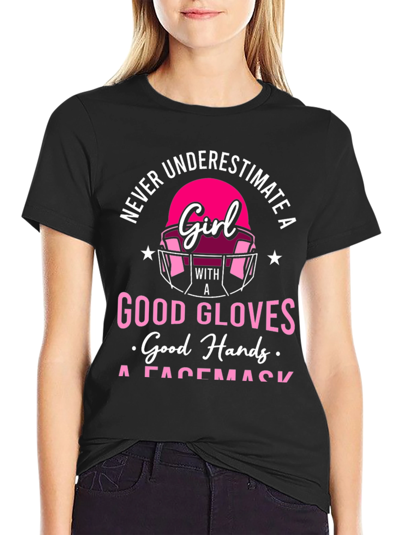 Girl Football Player T-Shirt