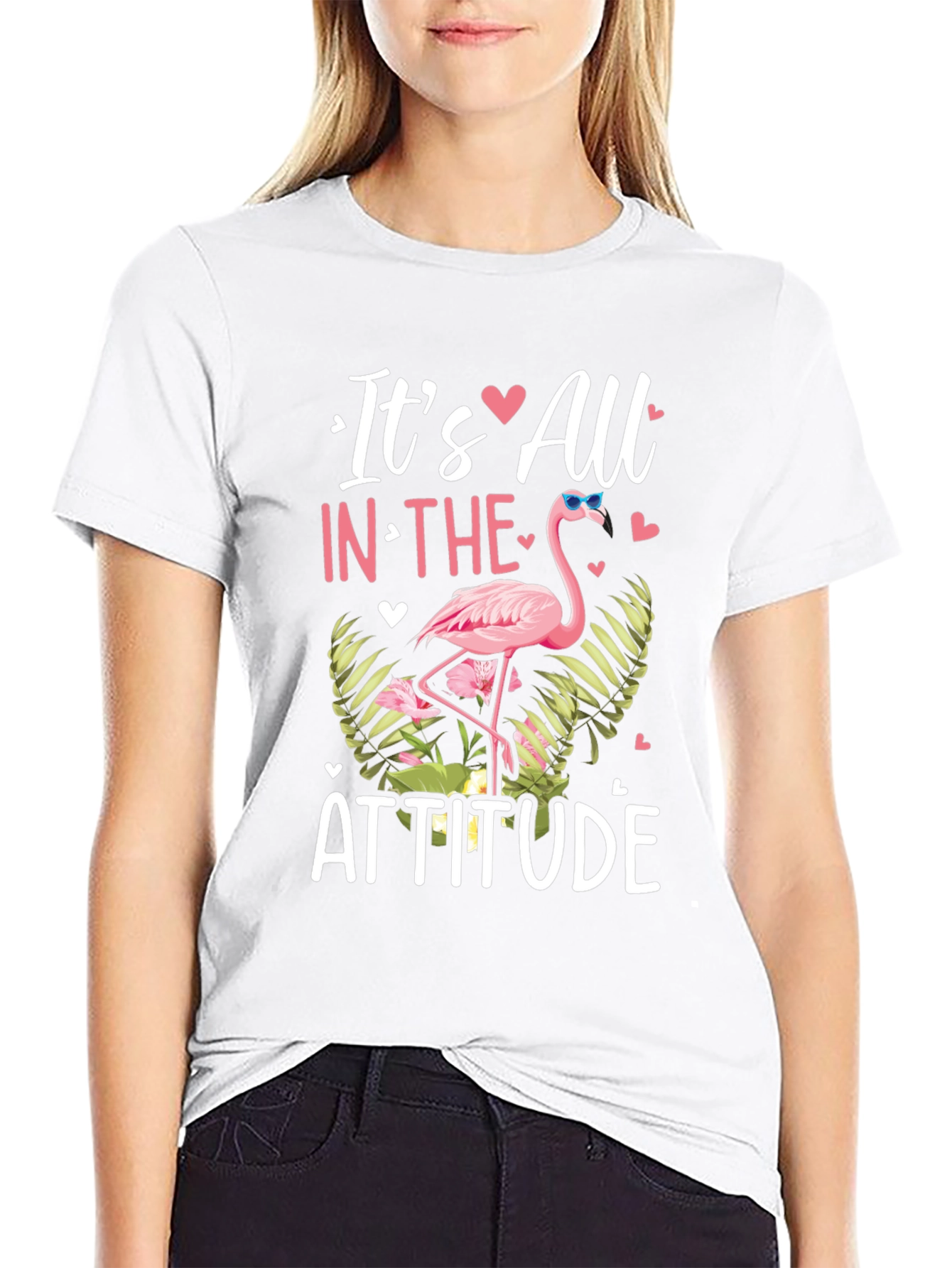 Its All in The Attitude Flamingo T-Shirt