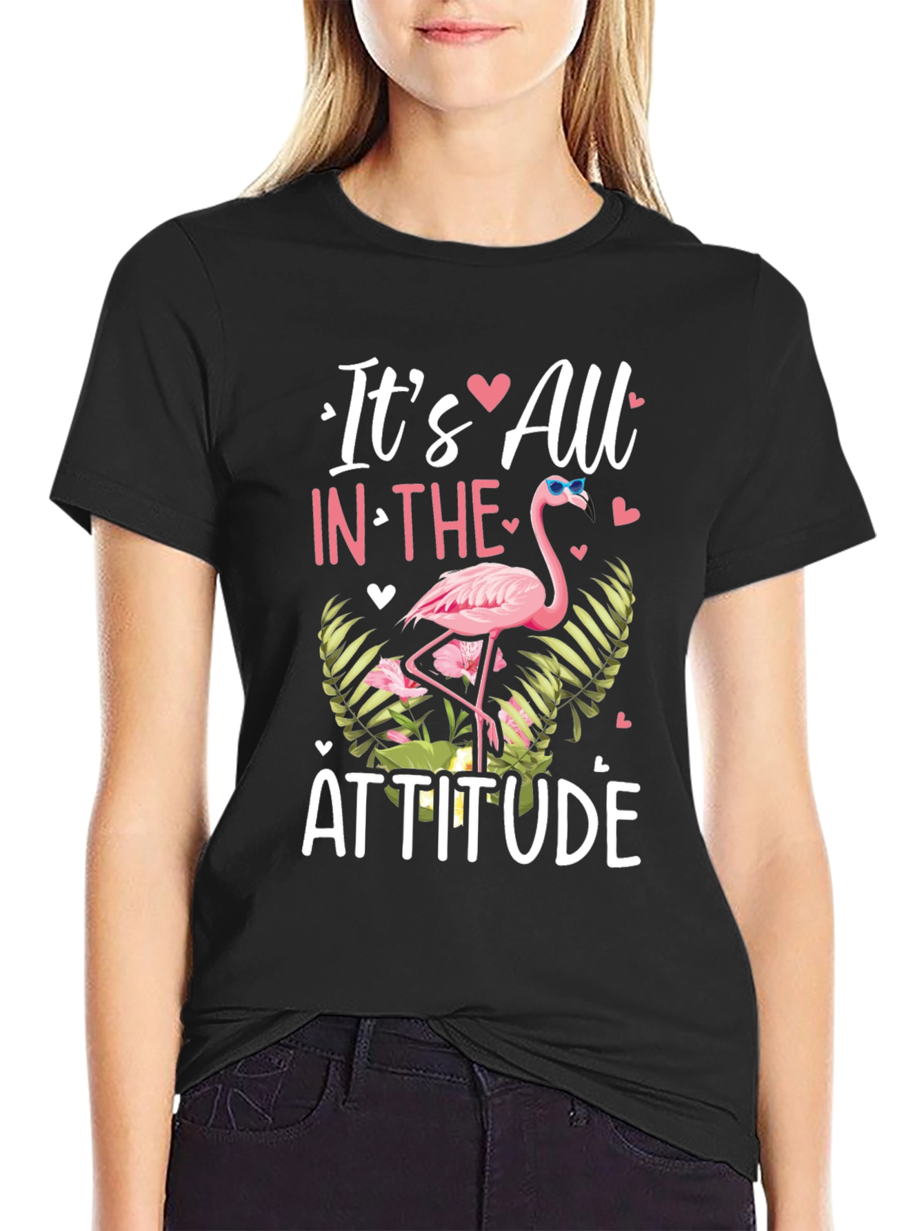 Its All in The Attitude Flamingo T-Shirt