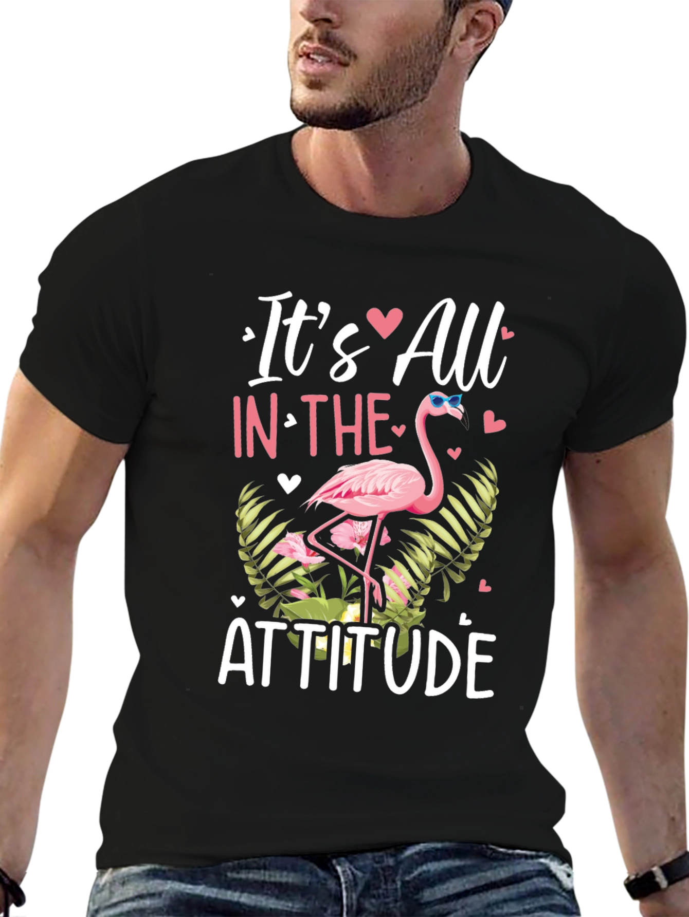 Its All in The Attitude Flamingo T-Shirt