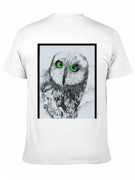 Owl Graphic Black T-Shirt