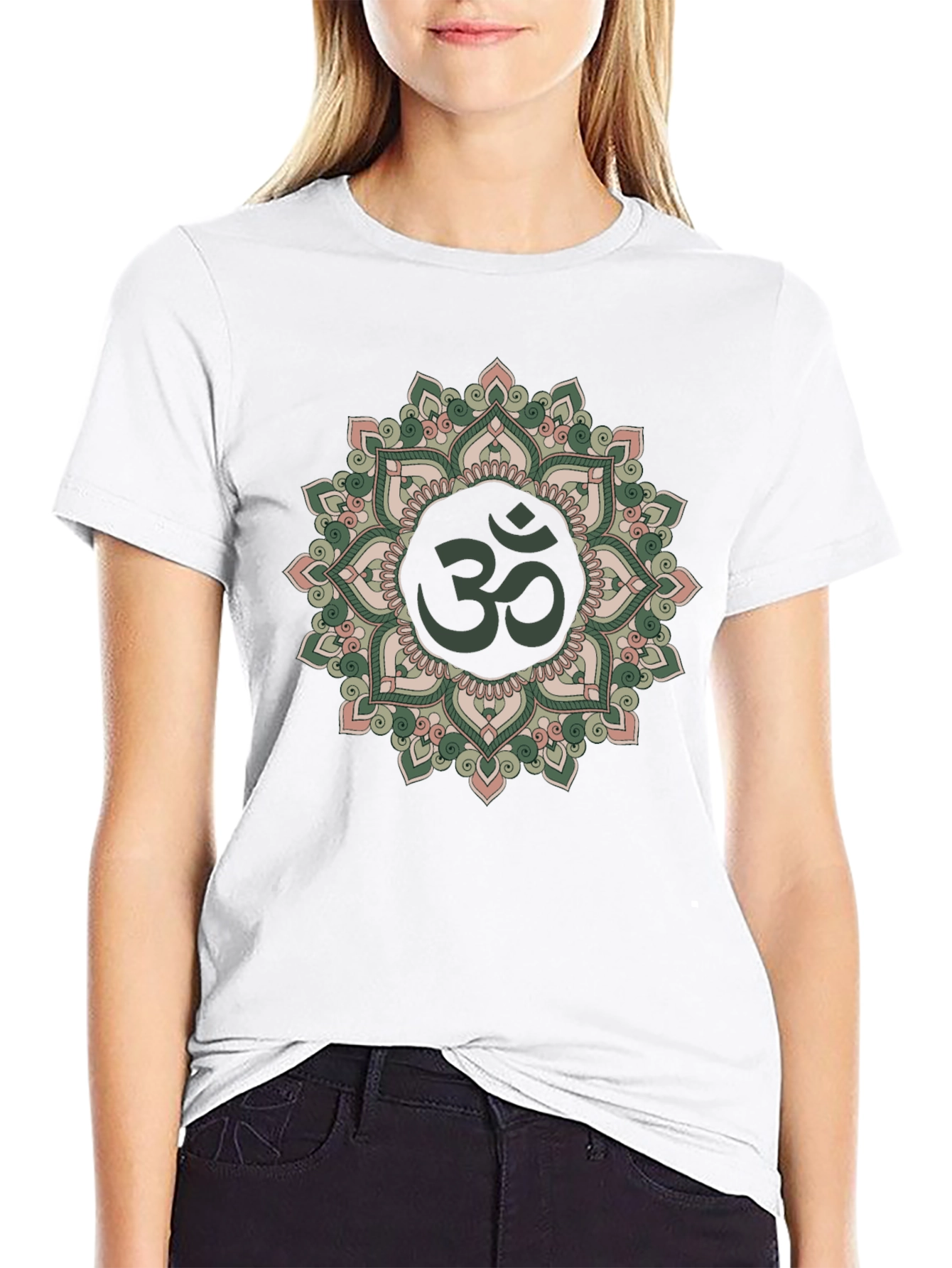 Om Mandala Graphic Tee - Soft Cotton Blend