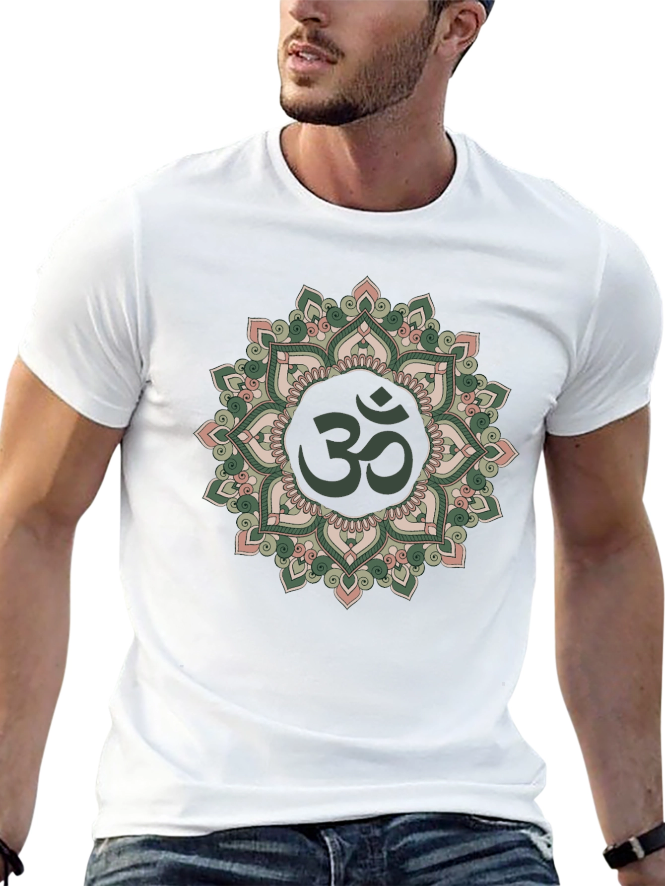 Om Mandala Graphic Tee - Soft Cotton Blend