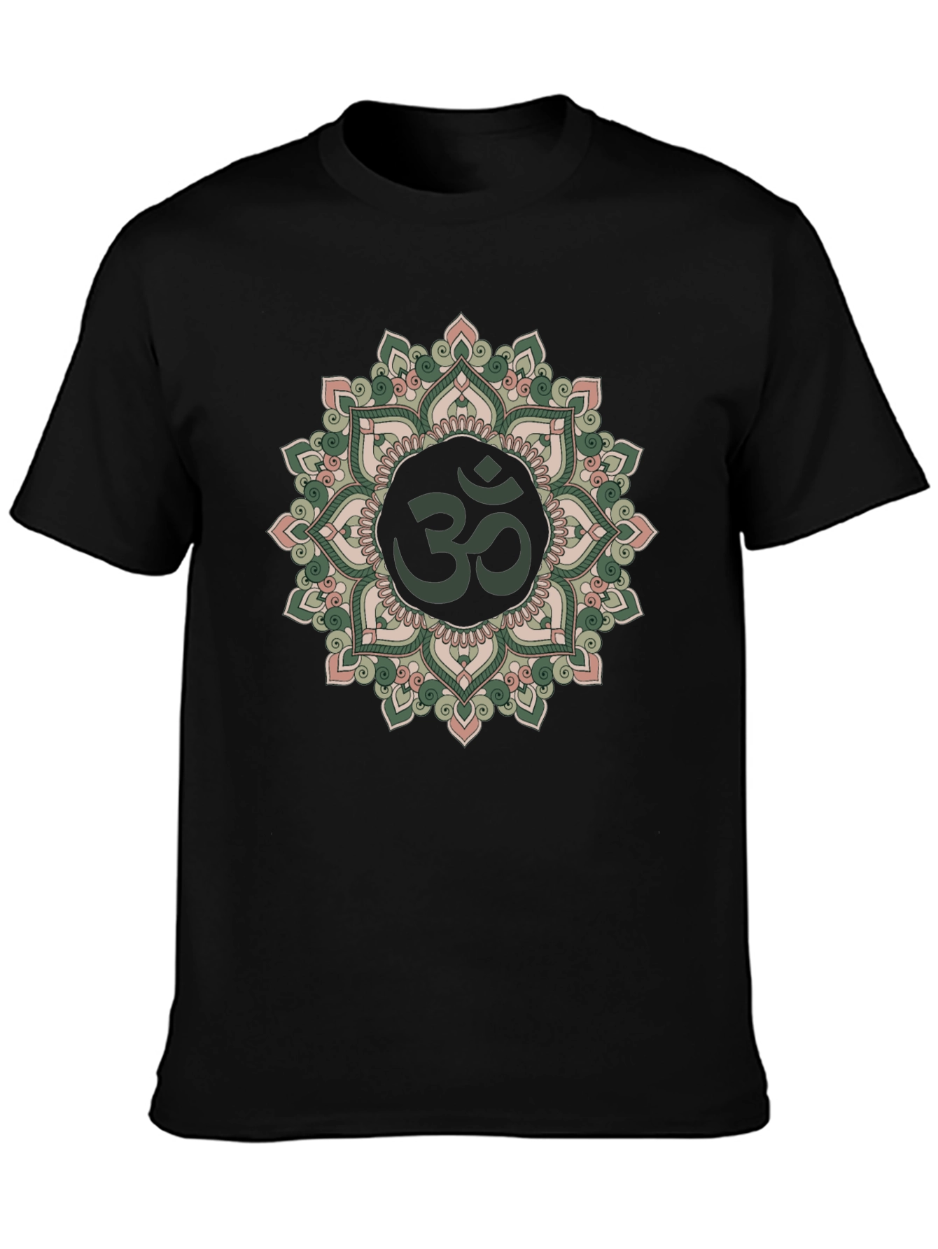 Om Mandala Graphic Tee - Soft Cotton Blend