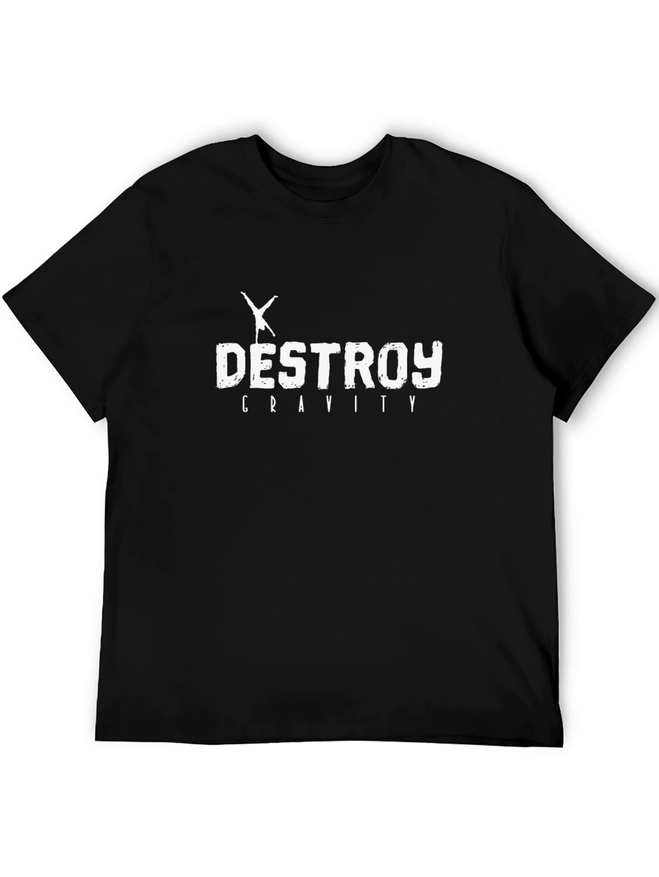 Destroy Gravity Black Graphic Tee
