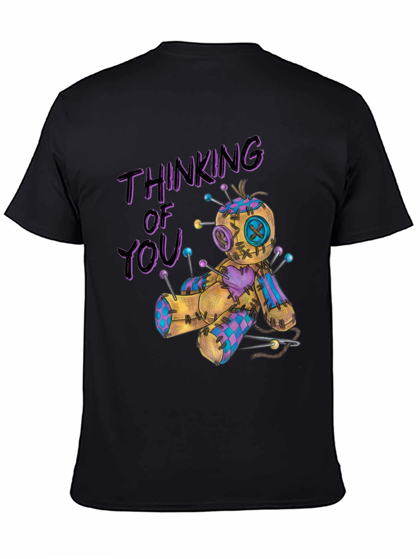 Thinking of You Voodoo Doll Graphic T-Shirt
