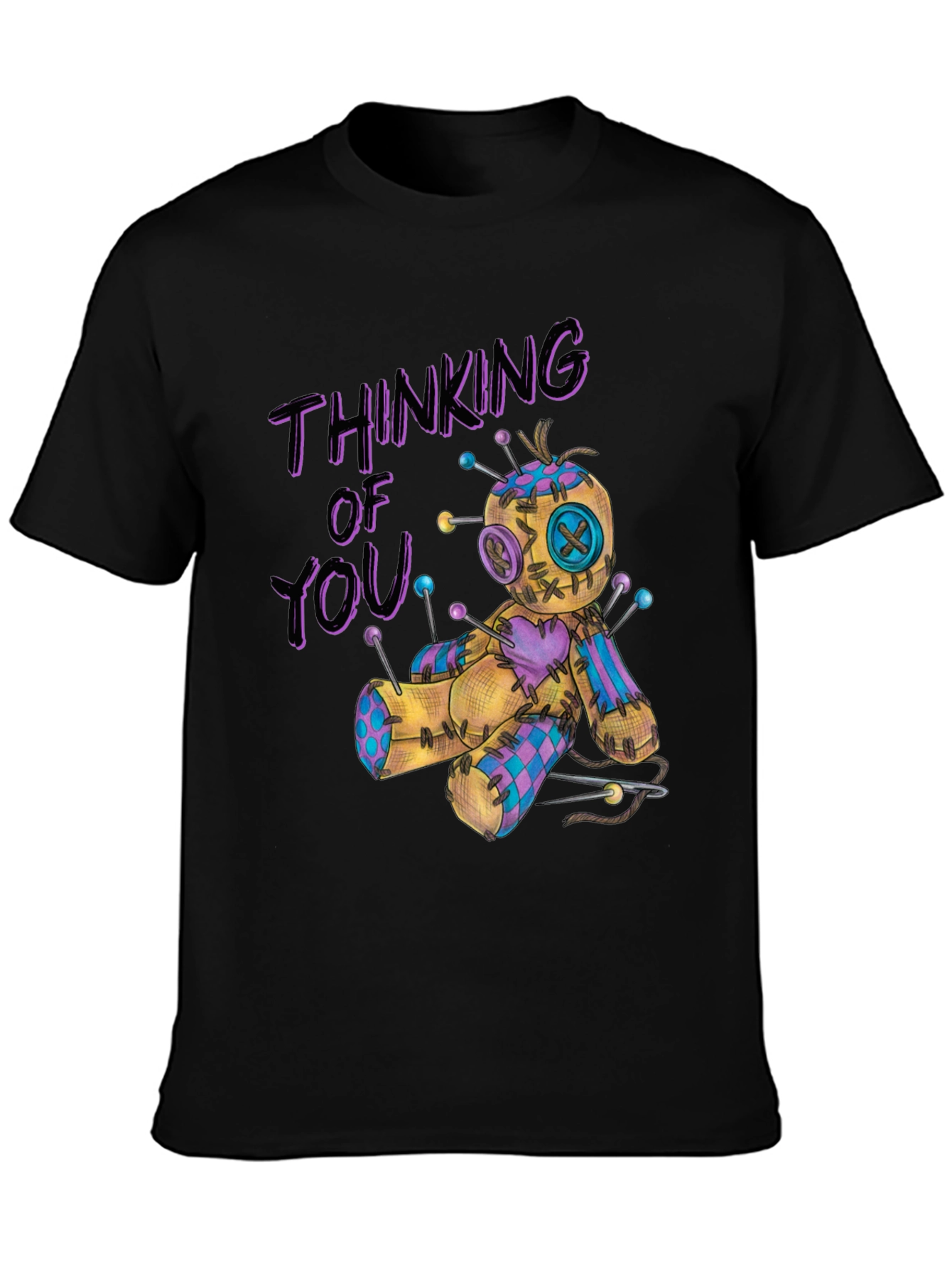 Thinking of You Voodoo Doll Graphic T-Shirt