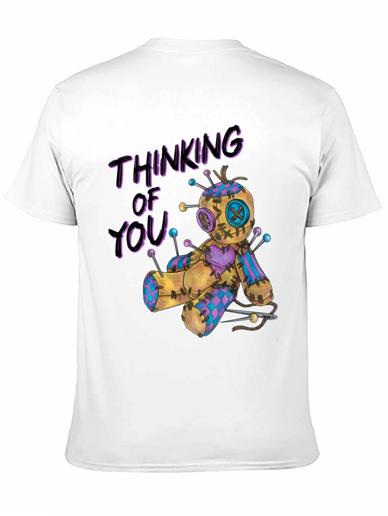 Thinking of You Voodoo Doll Graphic T-Shirt
