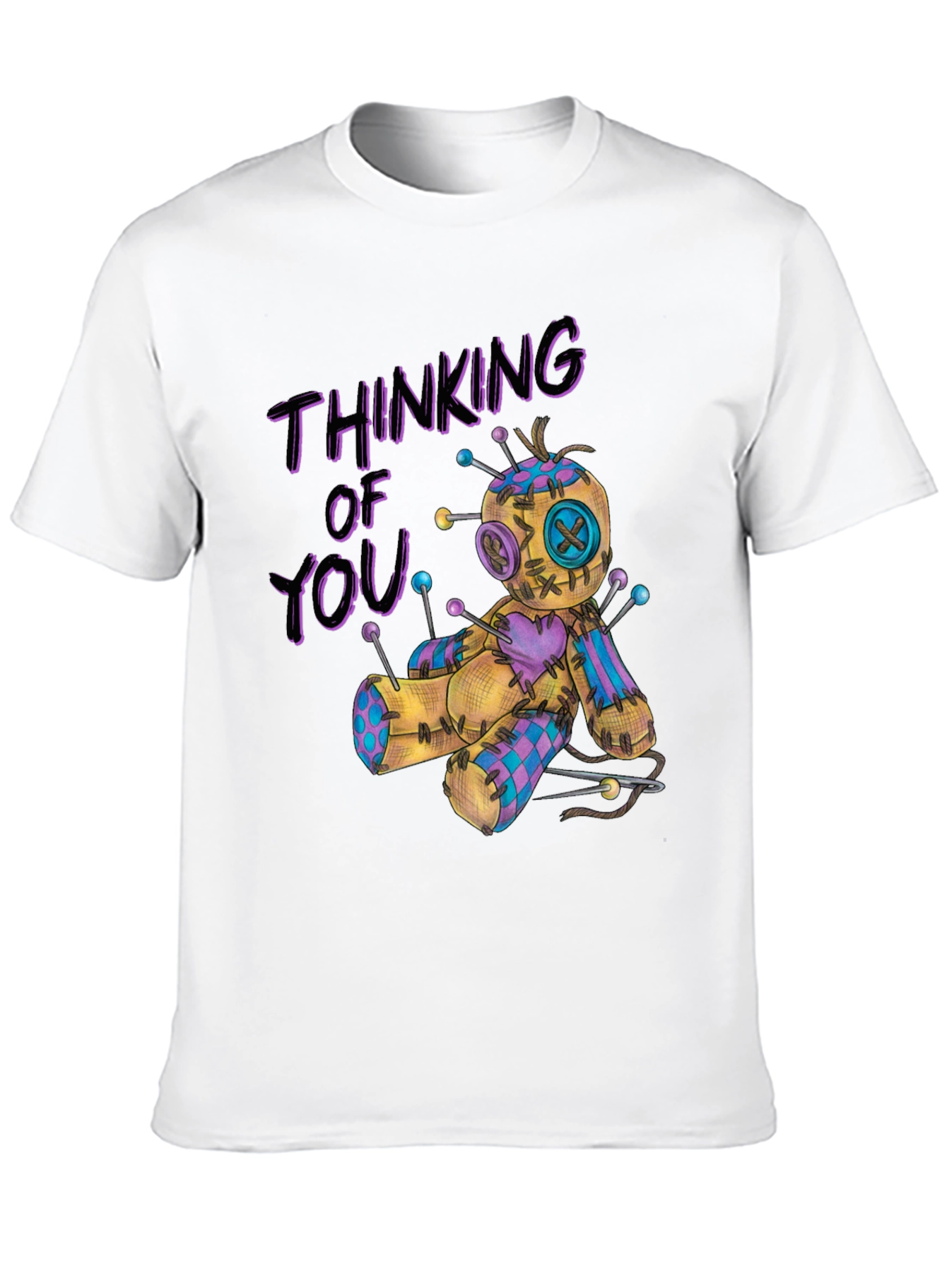 Thinking of You Voodoo Doll Graphic T-Shirt