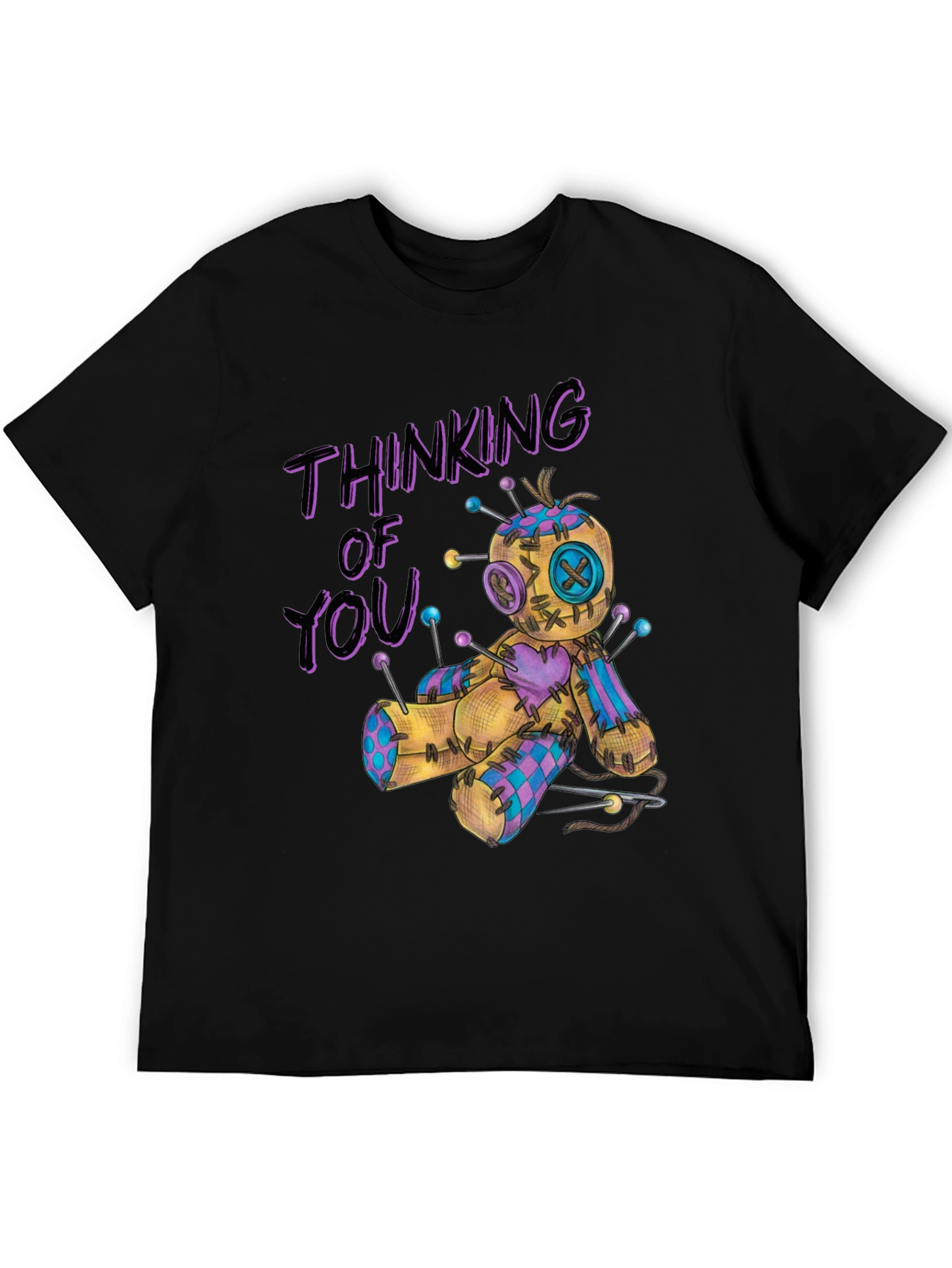 Thinking of You Voodoo Doll Graphic T-Shirt