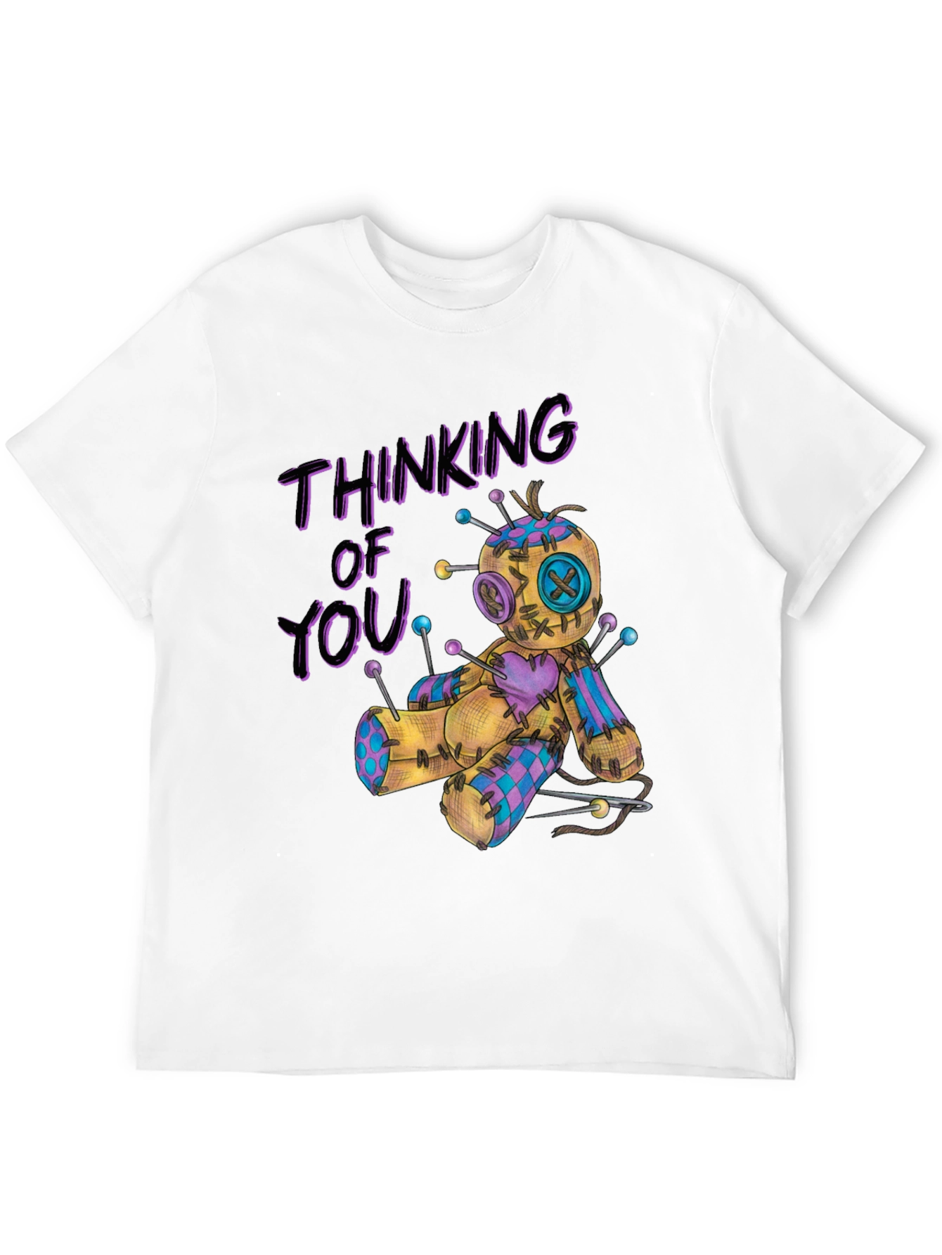 Thinking of You Voodoo Doll Graphic T-Shirt