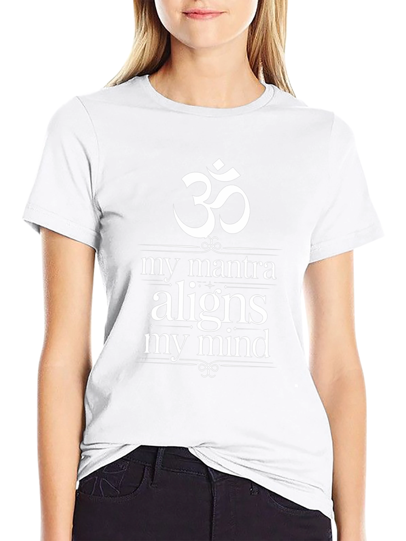 Om My Mantra Aligns My Mind Graphic Tee