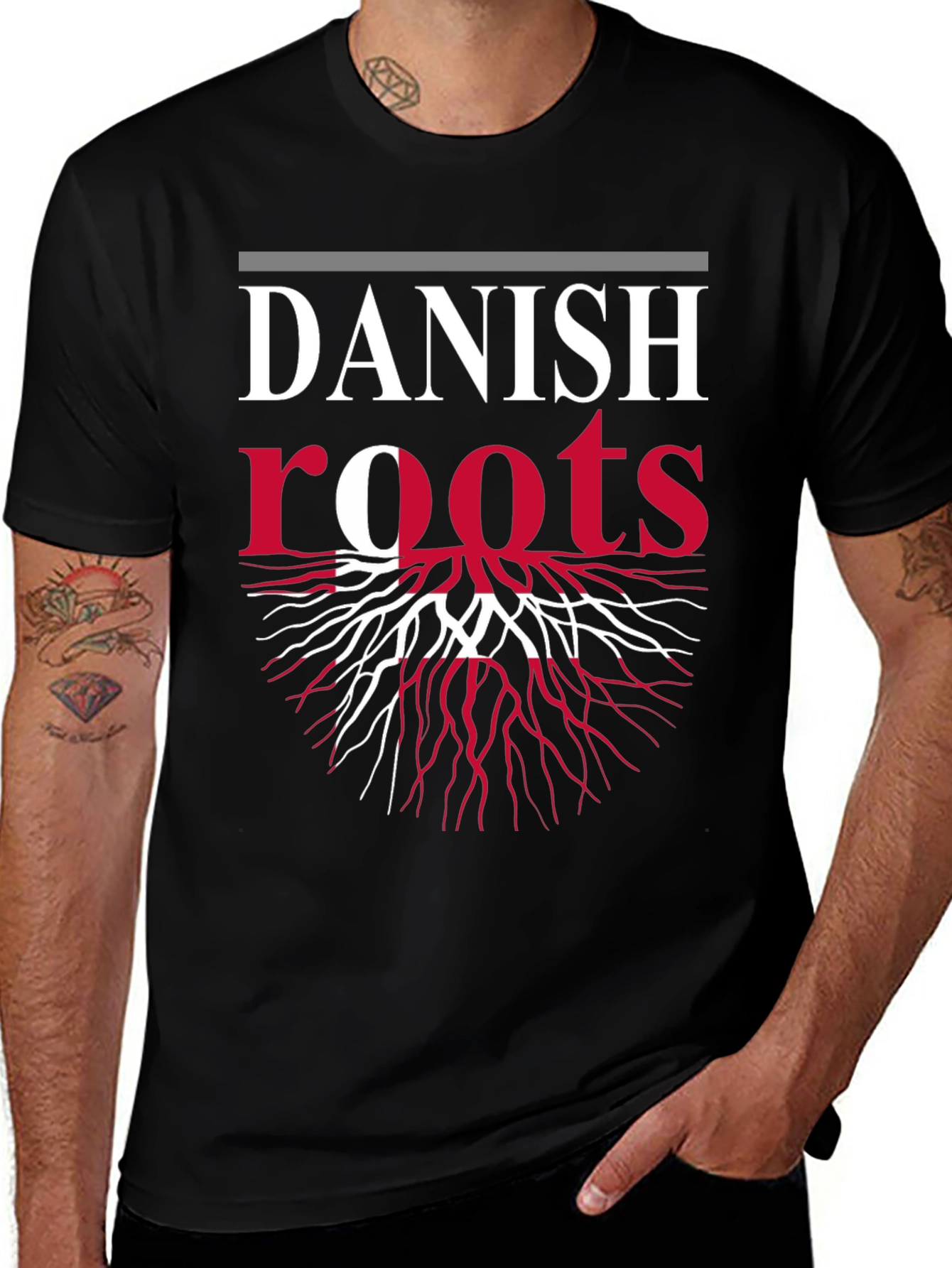 Danish Roots Graphic Tee - Black
