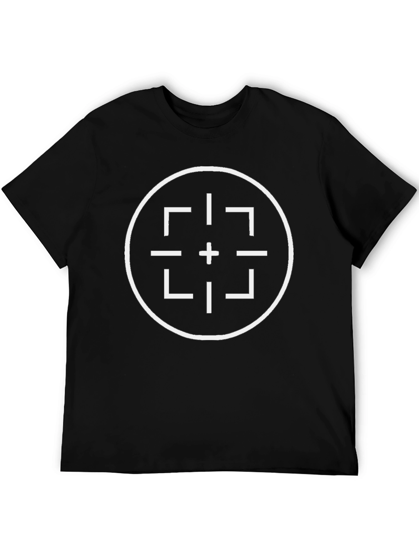 Modern Target Graphic Tee - Black Casual Shirt
