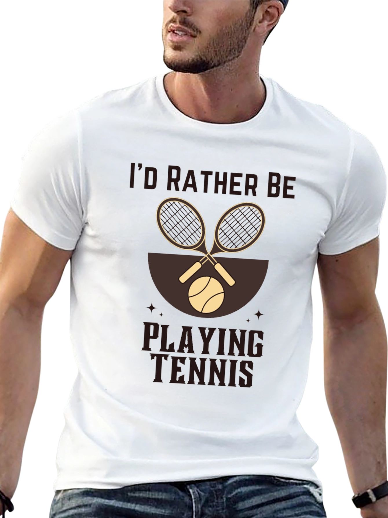 Id Rather Be Playing Tennis T-Shirt