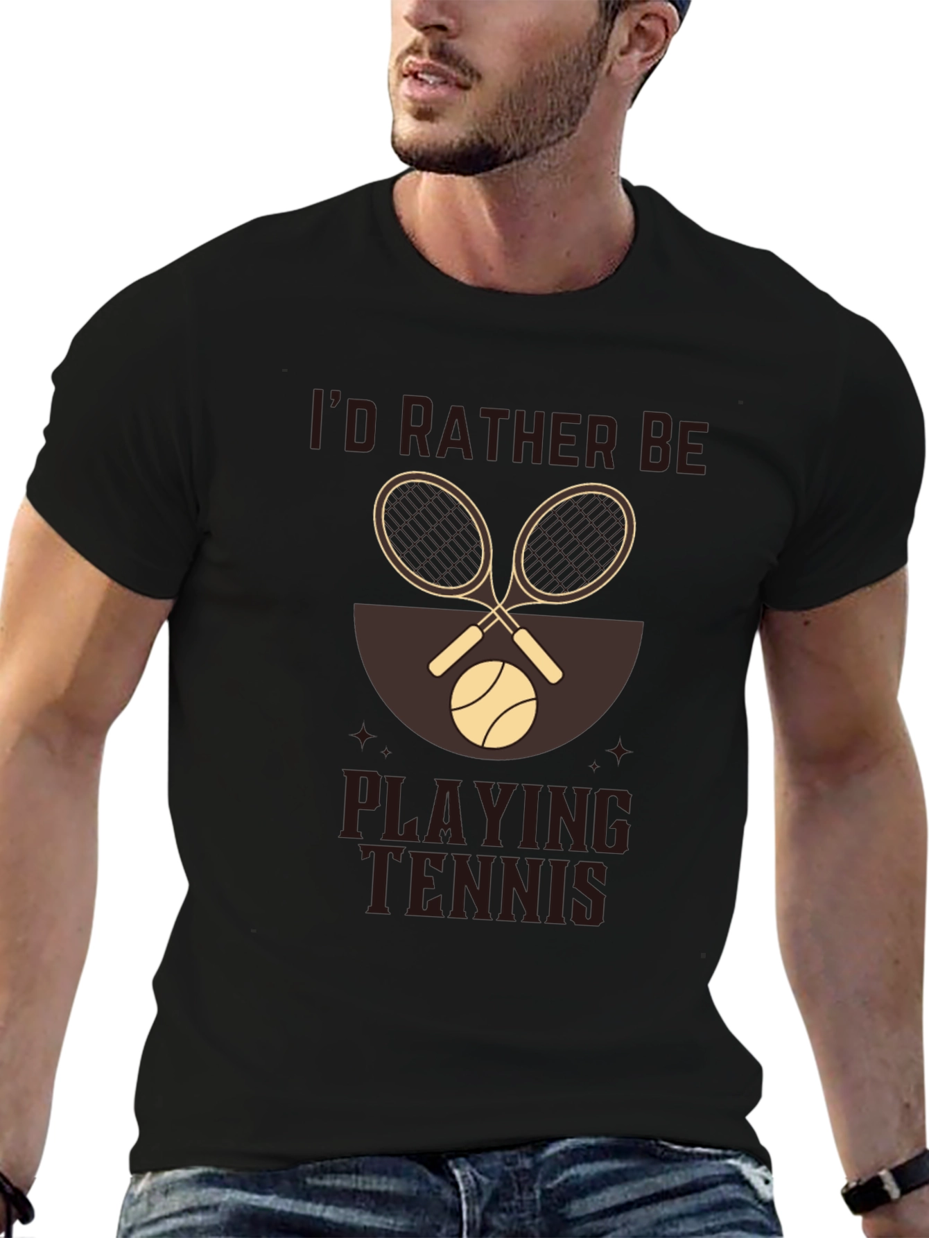 Id Rather Be Playing Tennis T-Shirt