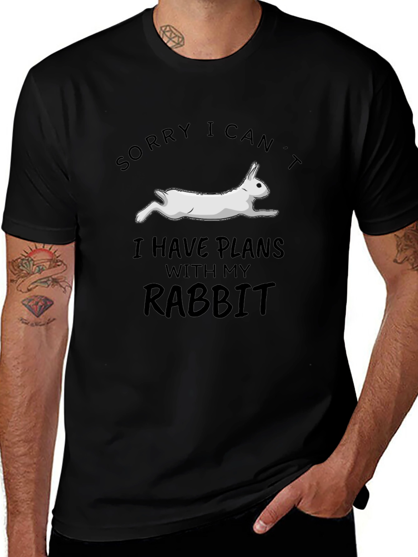 Rabbit Plans Graphic T-Shirt