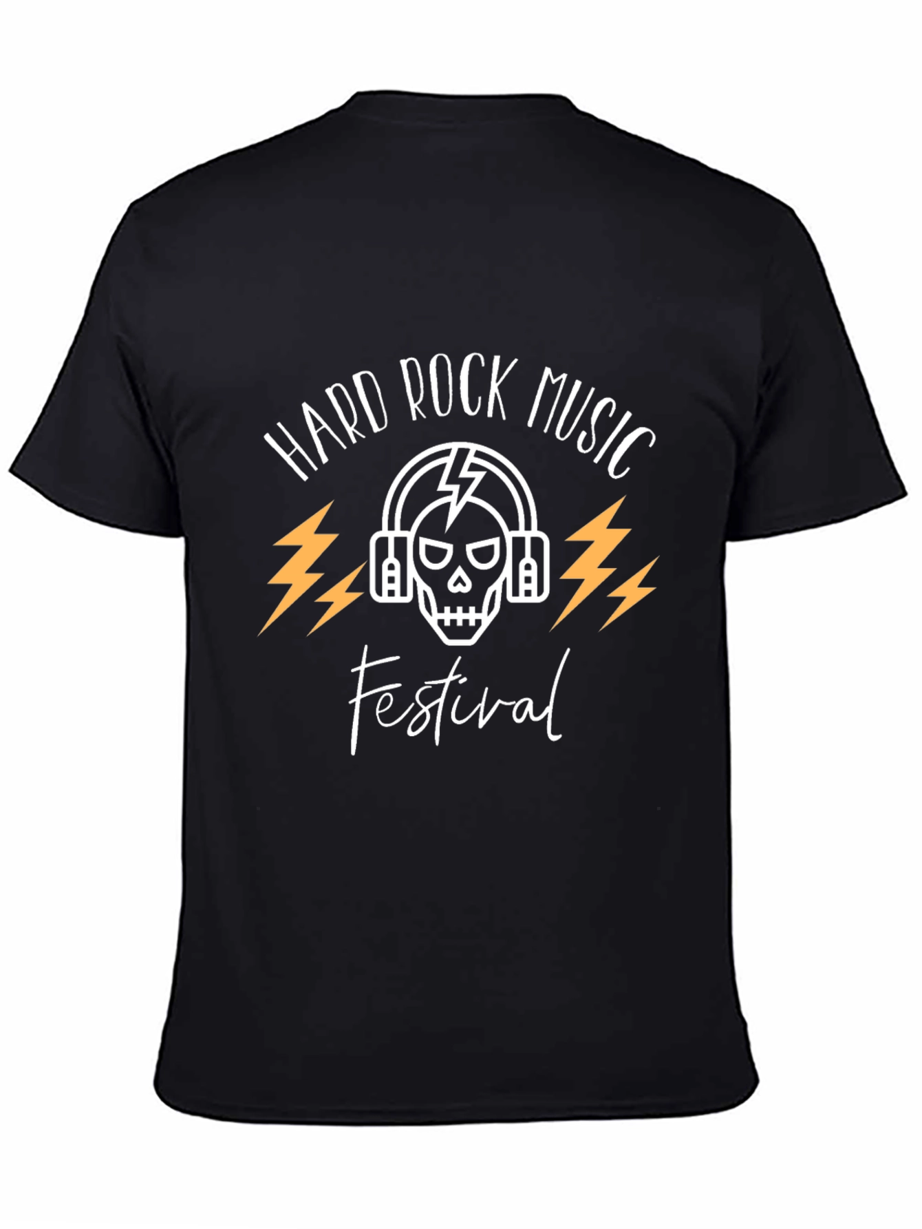 Hard Rock Music Festival Black Graphic T-Shirt