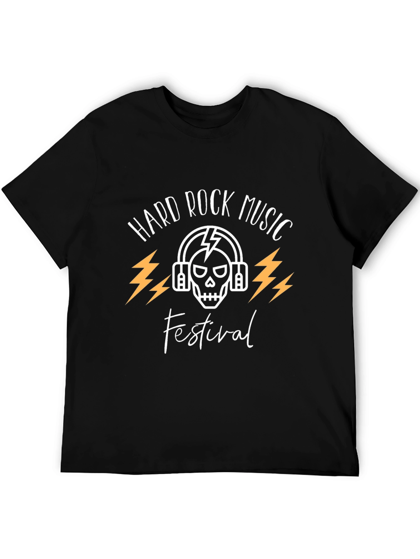 Hard Rock Music Festival Black Graphic T-Shirt