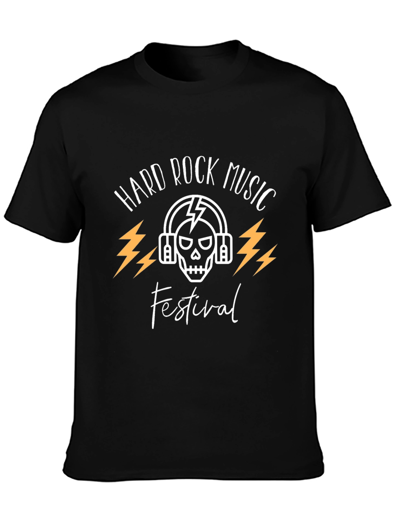 Hard Rock Music Festival Black Graphic T-Shirt