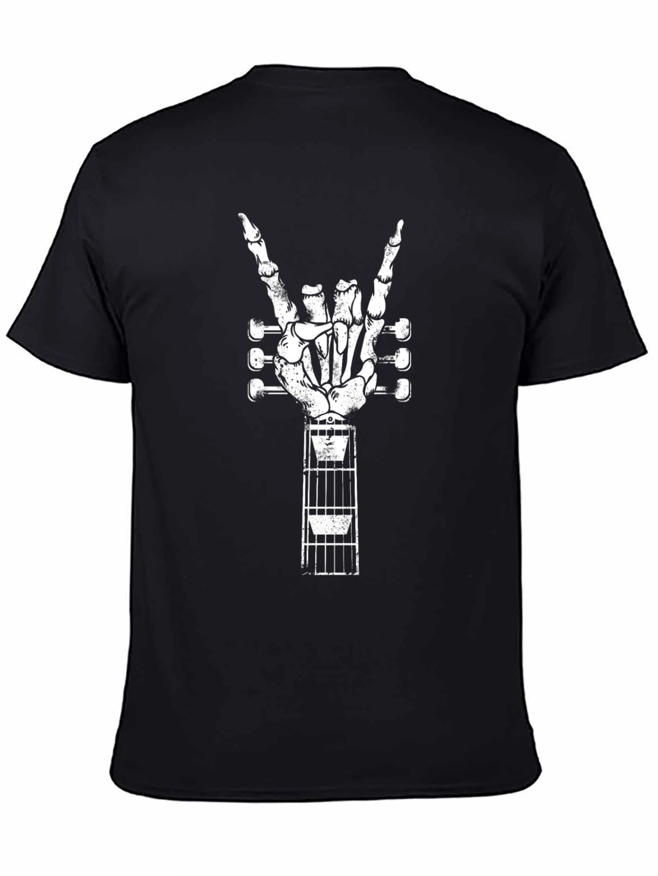 Rock On Skeleton Hand Guitar T-Shirt
