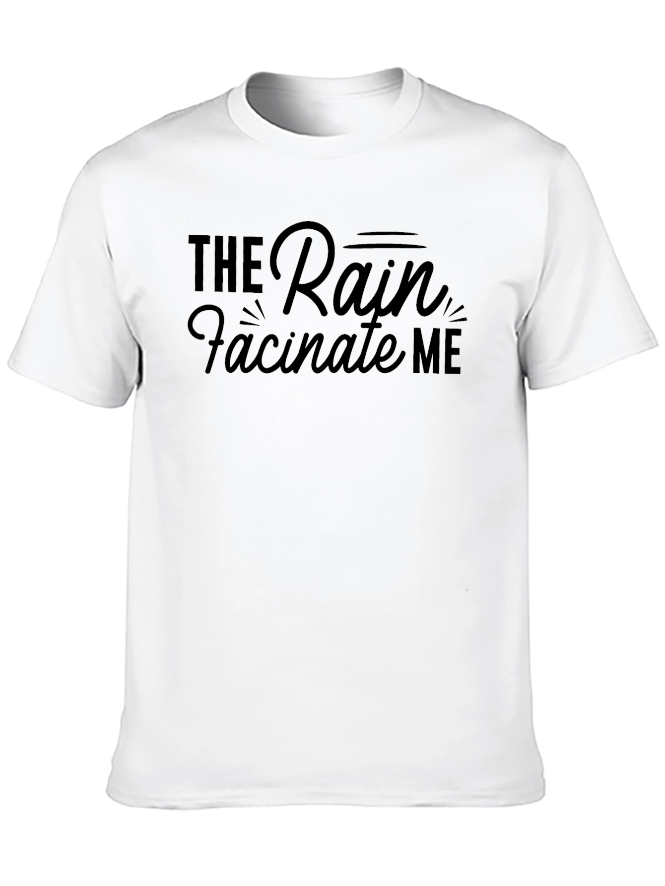 The Rain Fascinate Me Black T-Shirt