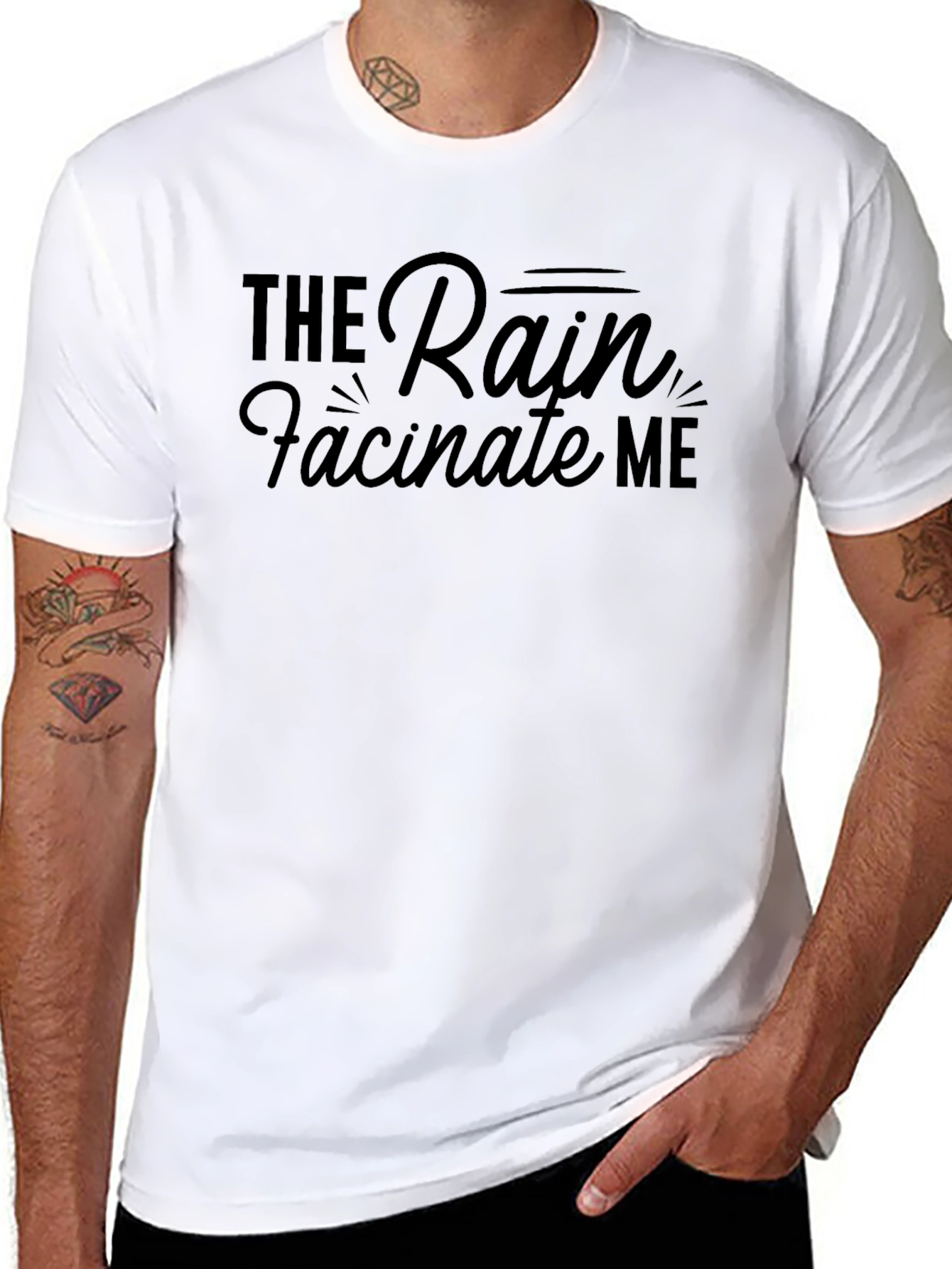 The Rain Fascinate Me Black T-Shirt