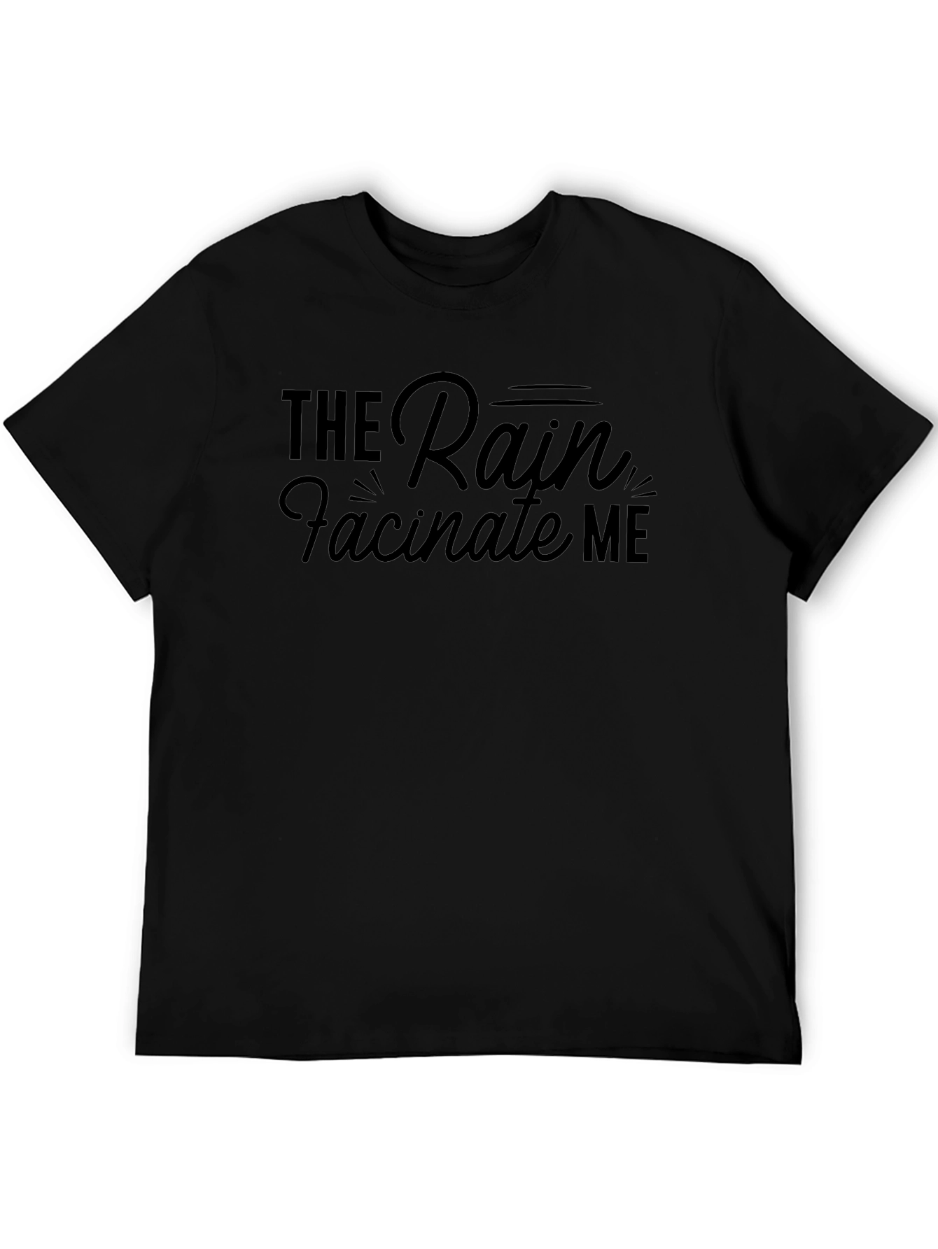 The Rain Fascinate Me Black T-Shirt