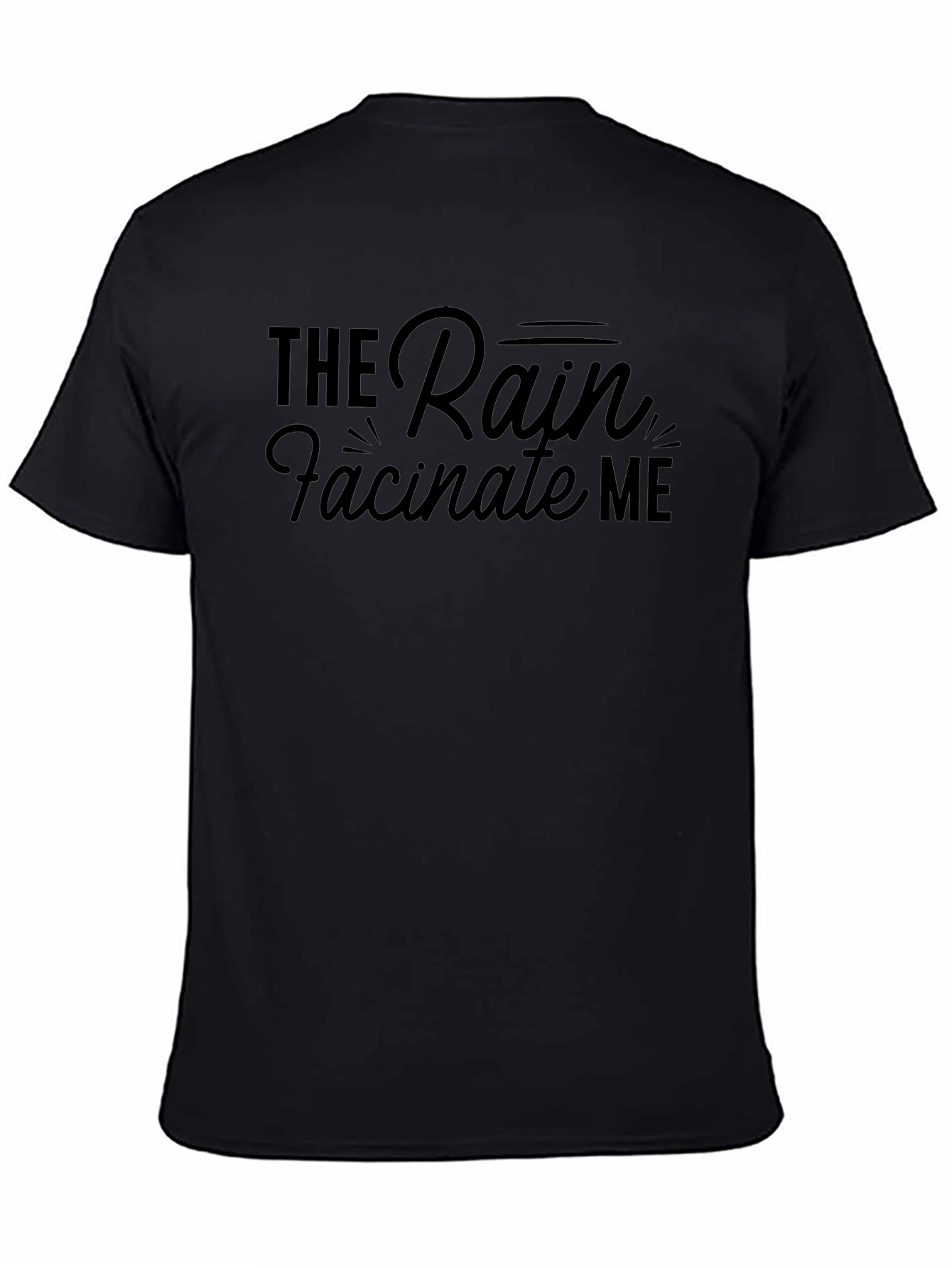The Rain Fascinate Me Black T-Shirt