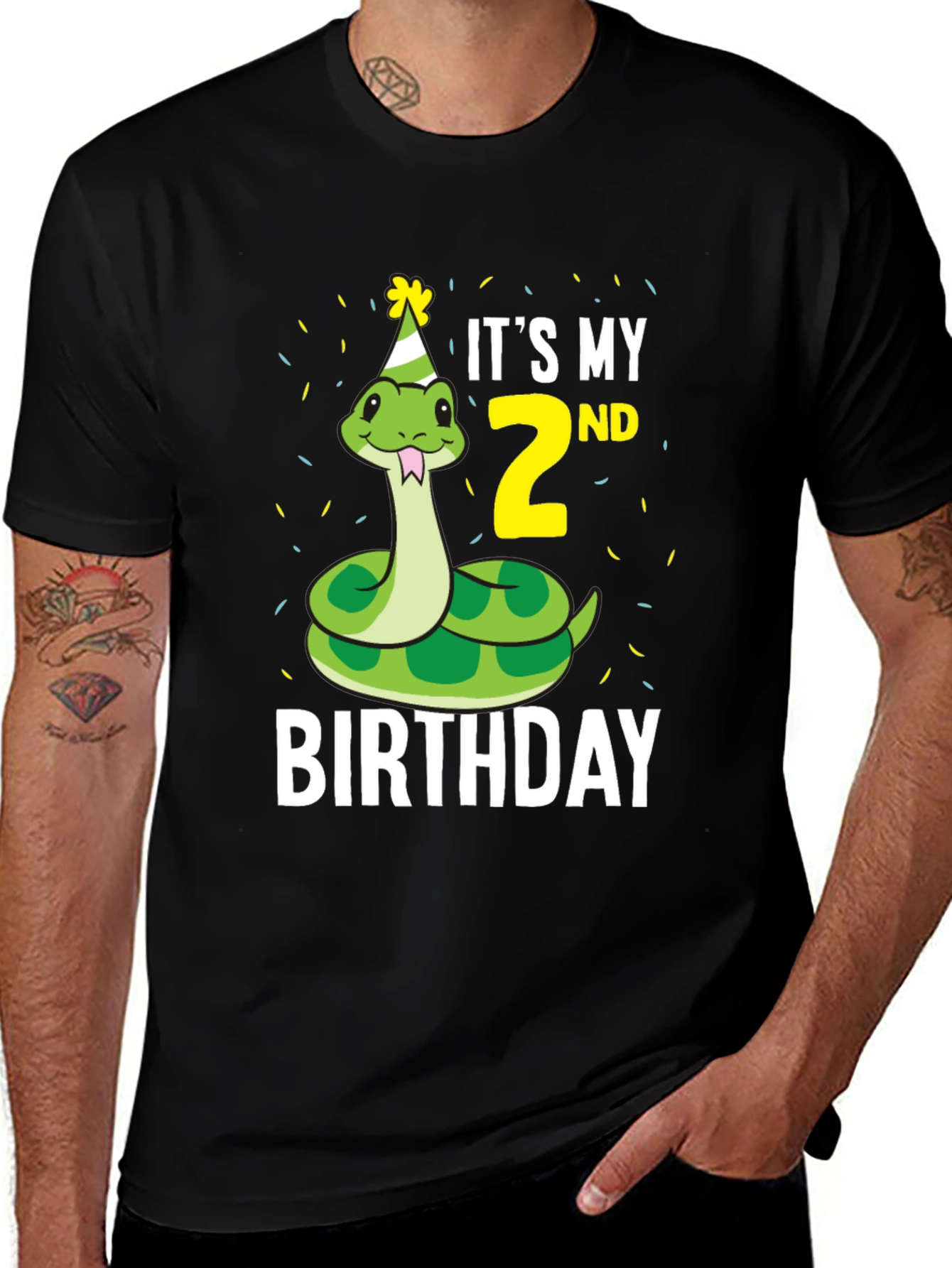 Its My 2nd Birthday Snake T-Shirt