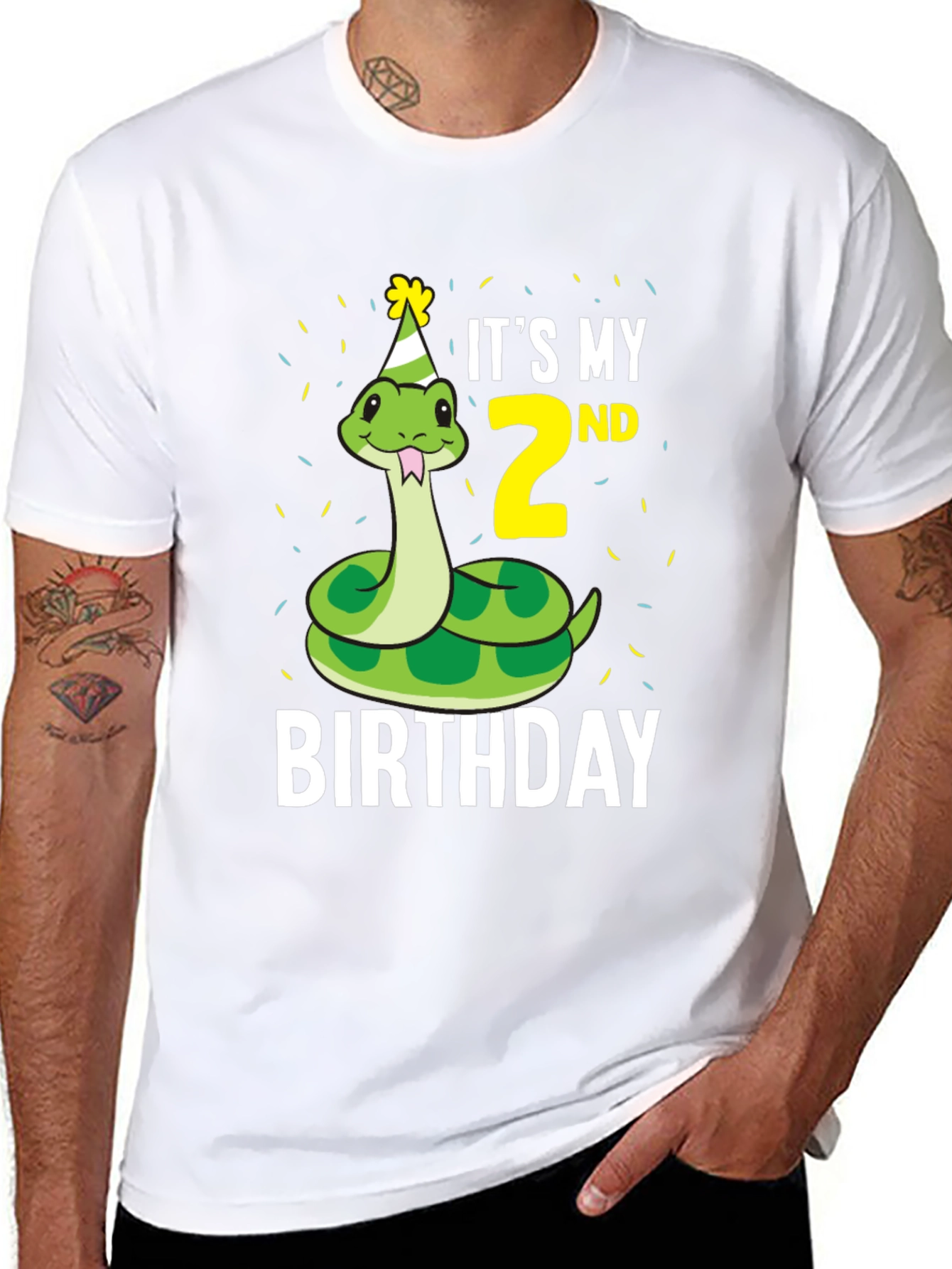 Its My 2nd Birthday Snake T-Shirt