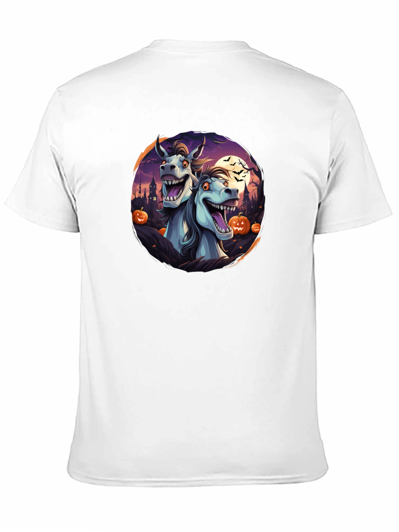 Halloween Horses Black T-Shirt