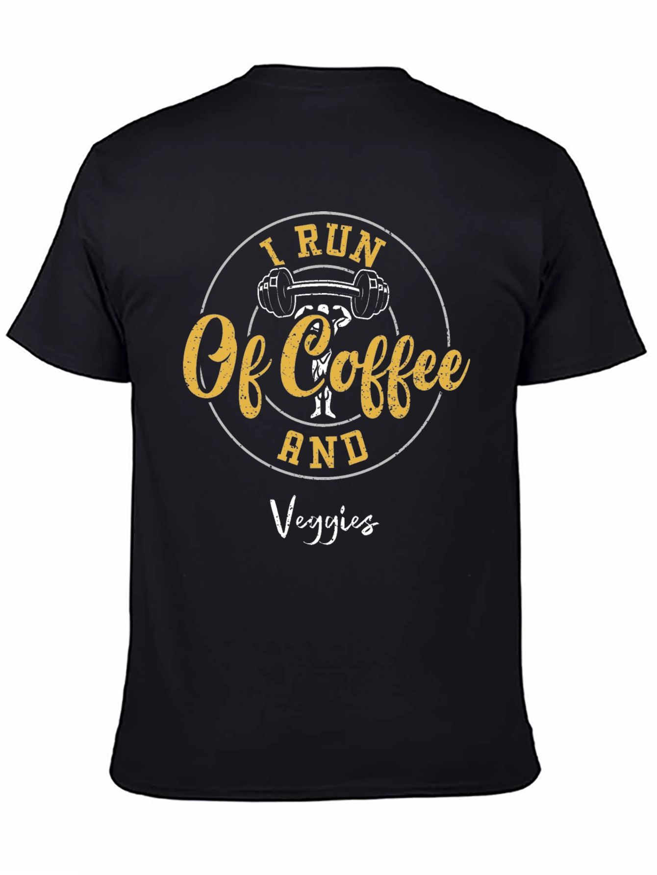 I Run of Coffee and Veggies Graphic Tee