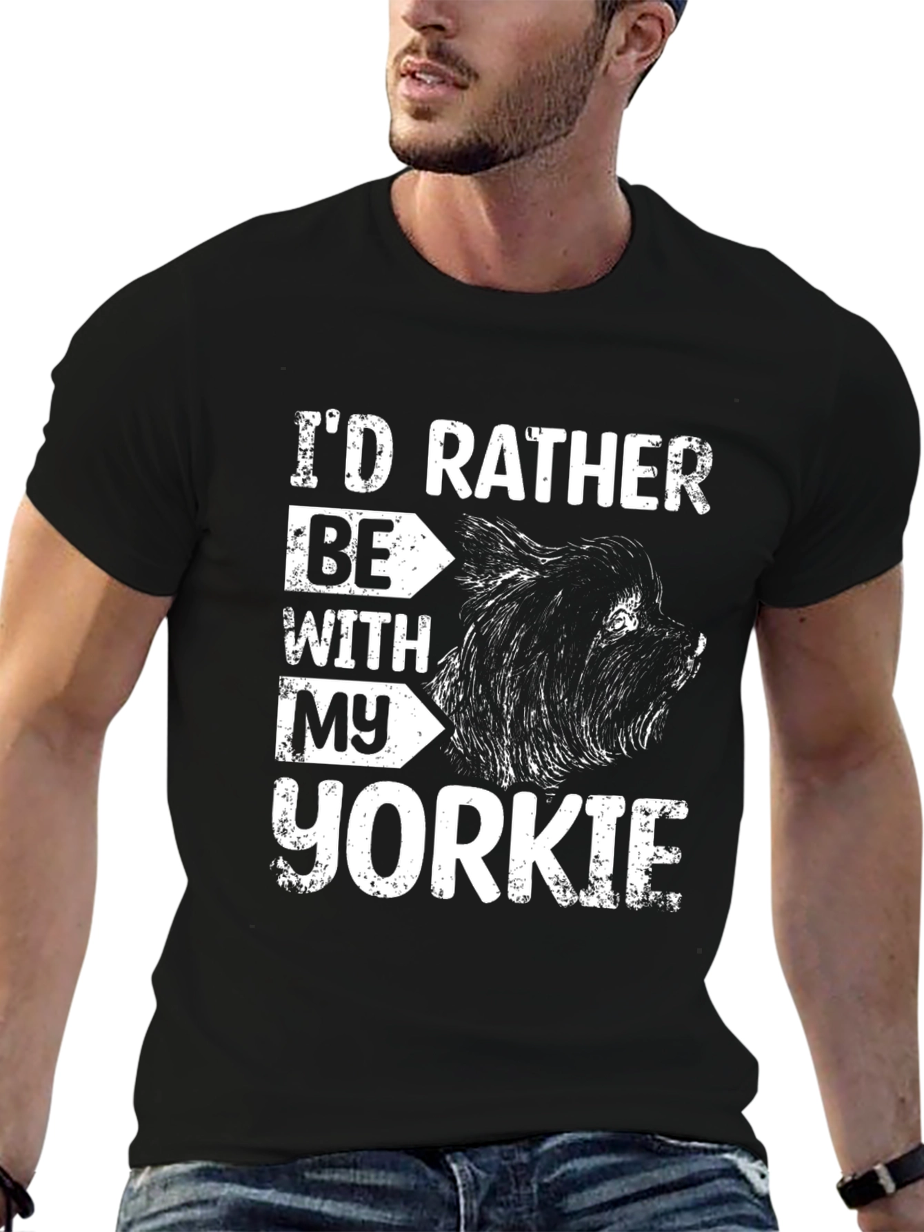 Id Rather Be With My Yorkie T-Shirt