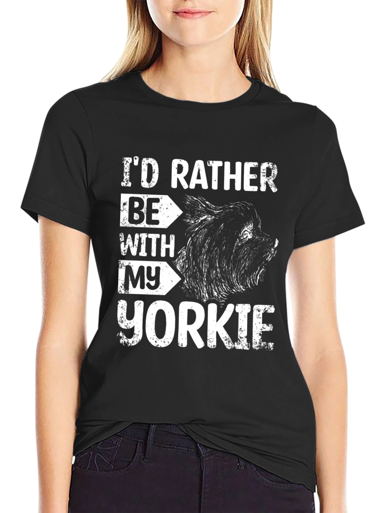 Id Rather Be With My Yorkie T-Shirt