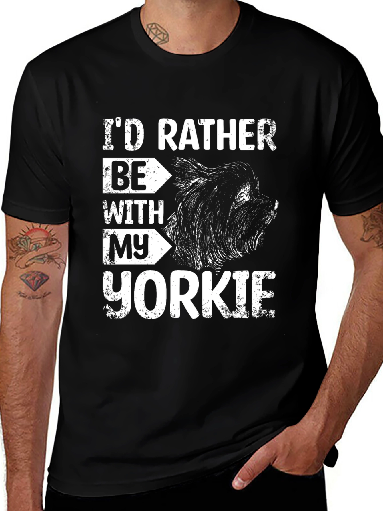 Id Rather Be With My Yorkie T-Shirt