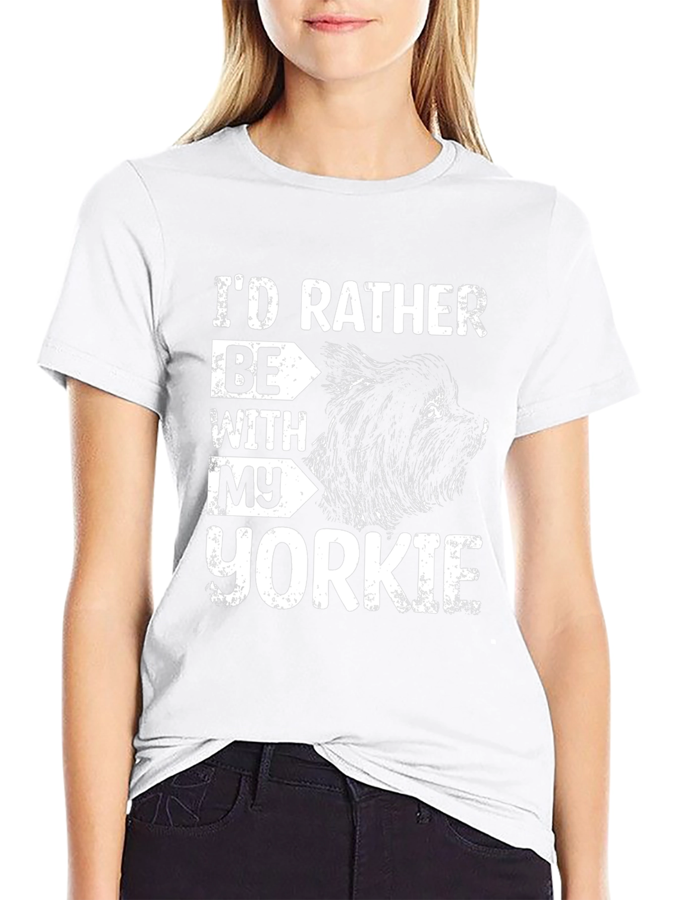 Id Rather Be With My Yorkie T-Shirt