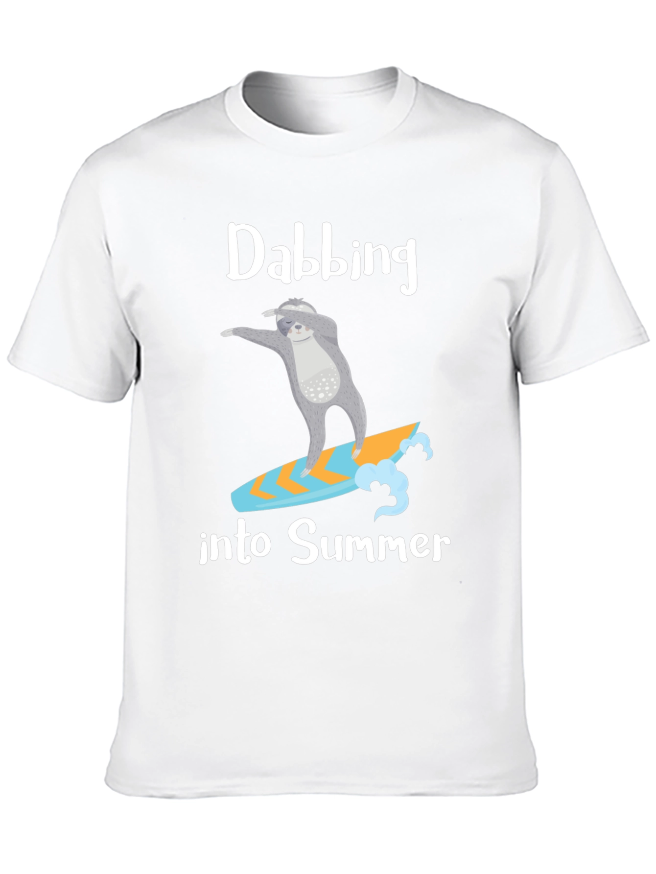 Dabbing Sloth Summer T-Shirt - Surfing Tee
