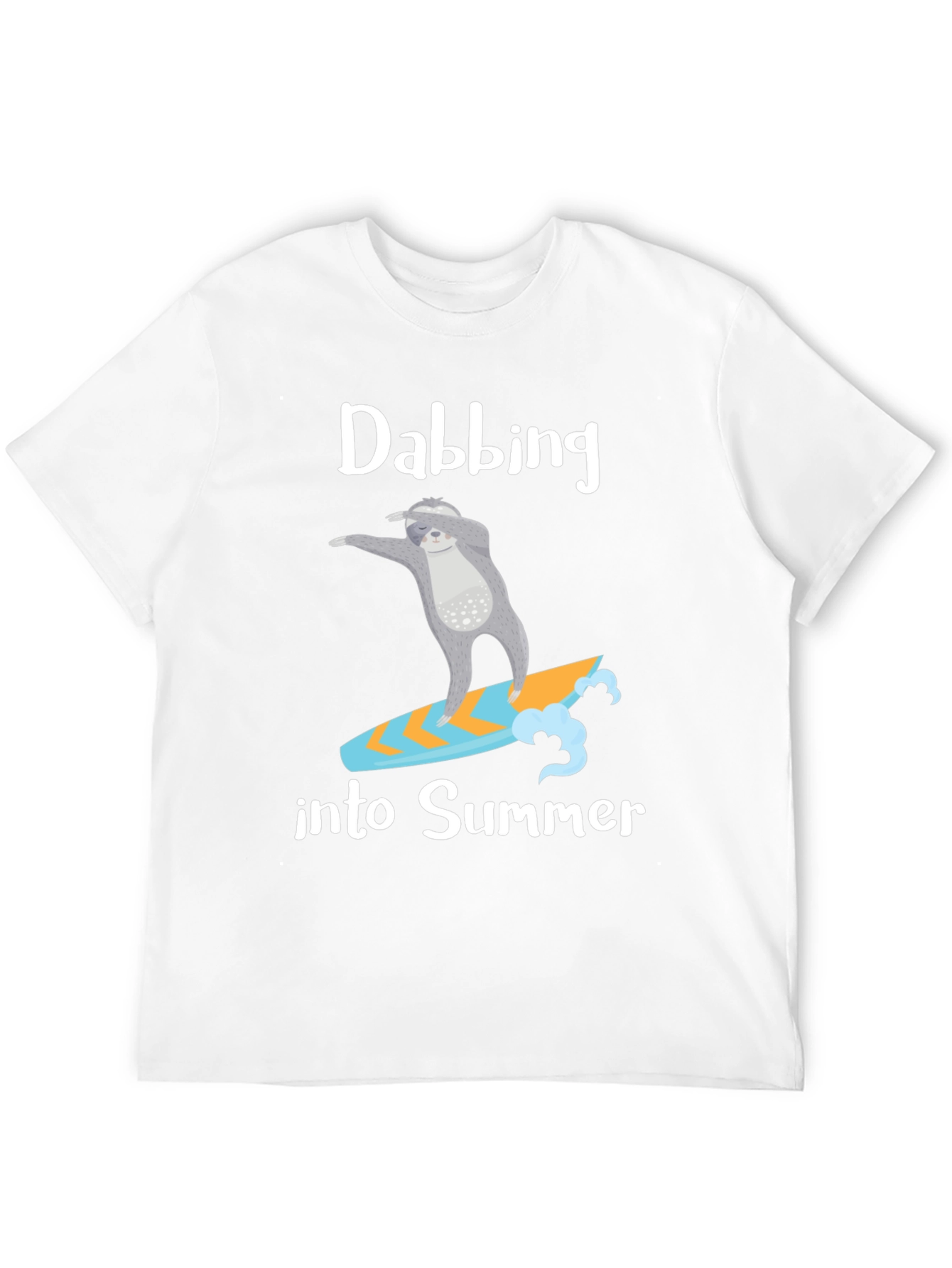 Dabbing Sloth Summer T-Shirt - Surfing Tee